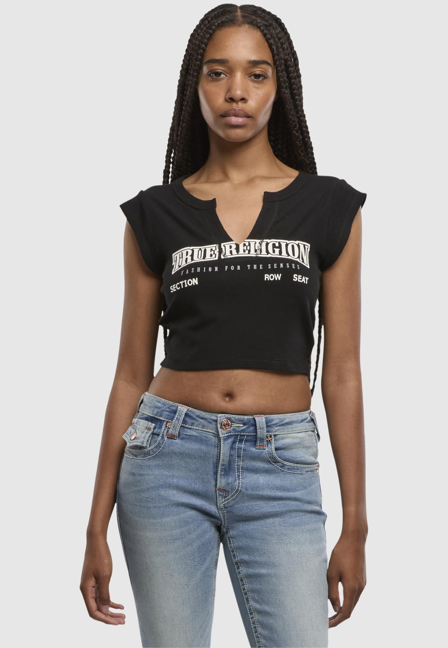 True Religion ANNIVERSARY TR RIBBED V NOTCH