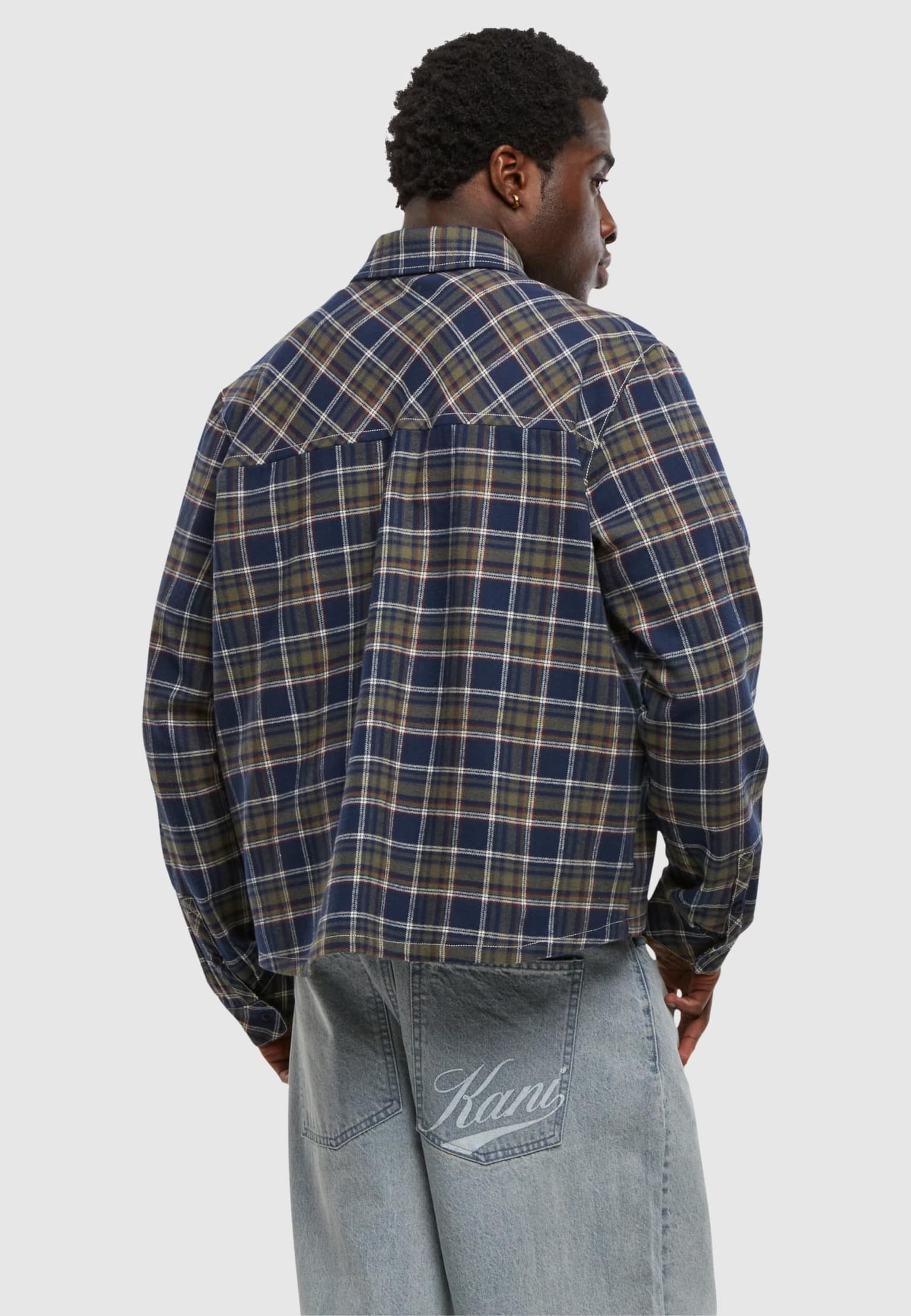 Karl Kani Small Signature Cropped Check Shirt – Bild 2