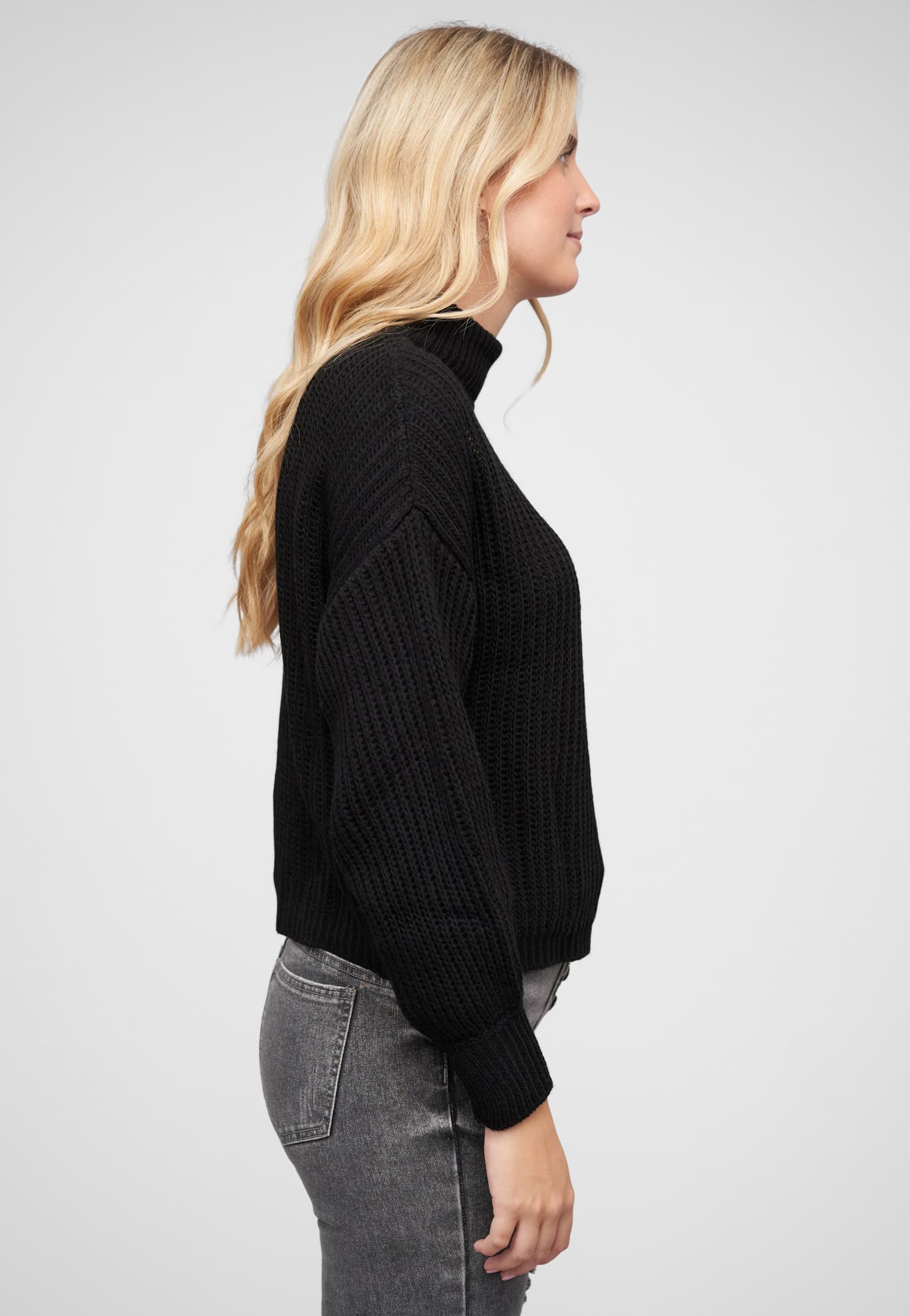Cloud5ive Pullover mit Stehrollkragen und V-Ausschnitt – Bild 4