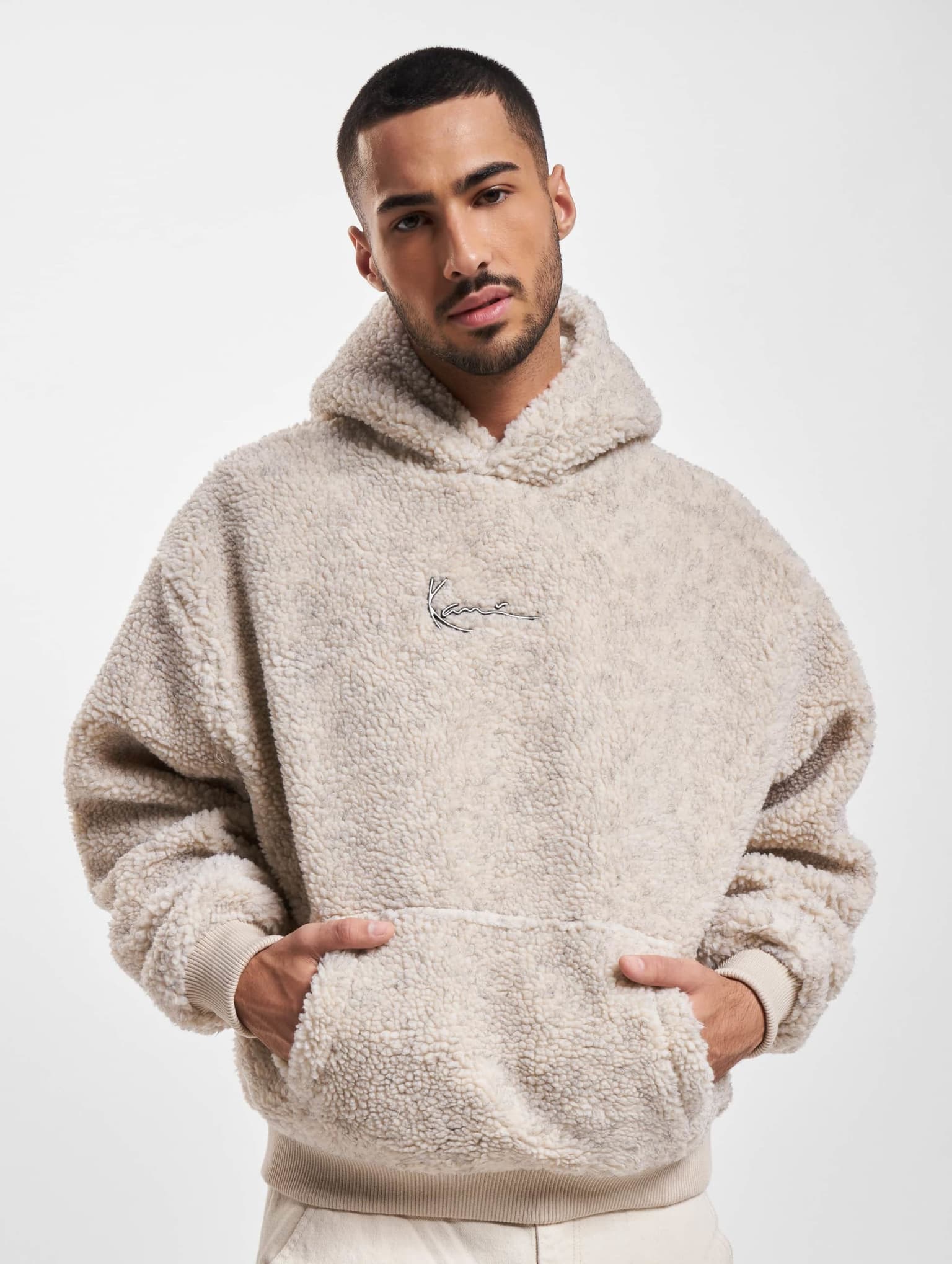 Karl Kani KM233-020-3 KK Metal Signature Teddy Os Hoodie