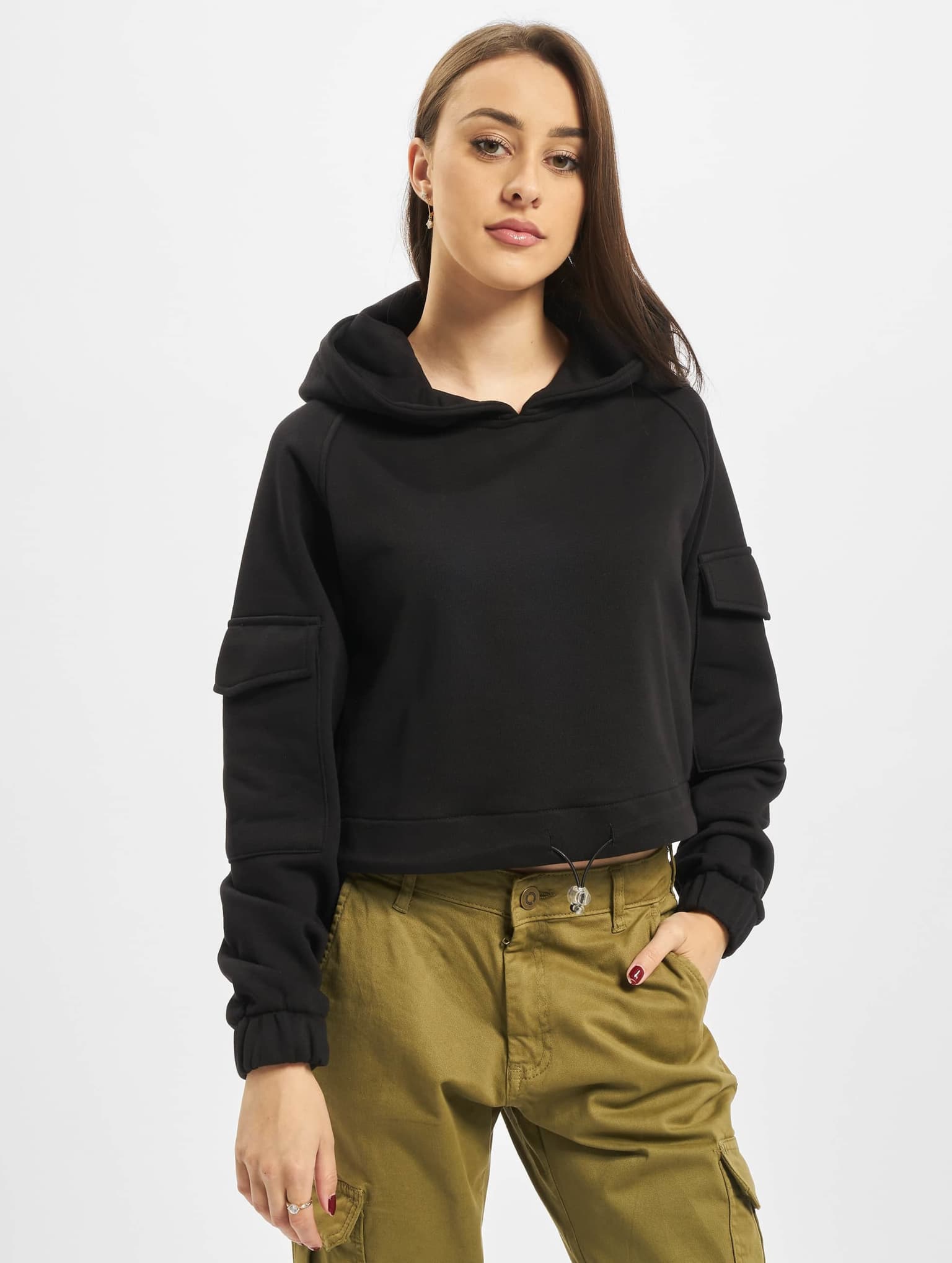 Urban Classics Ladies Short Worker Hoody – Bild 3