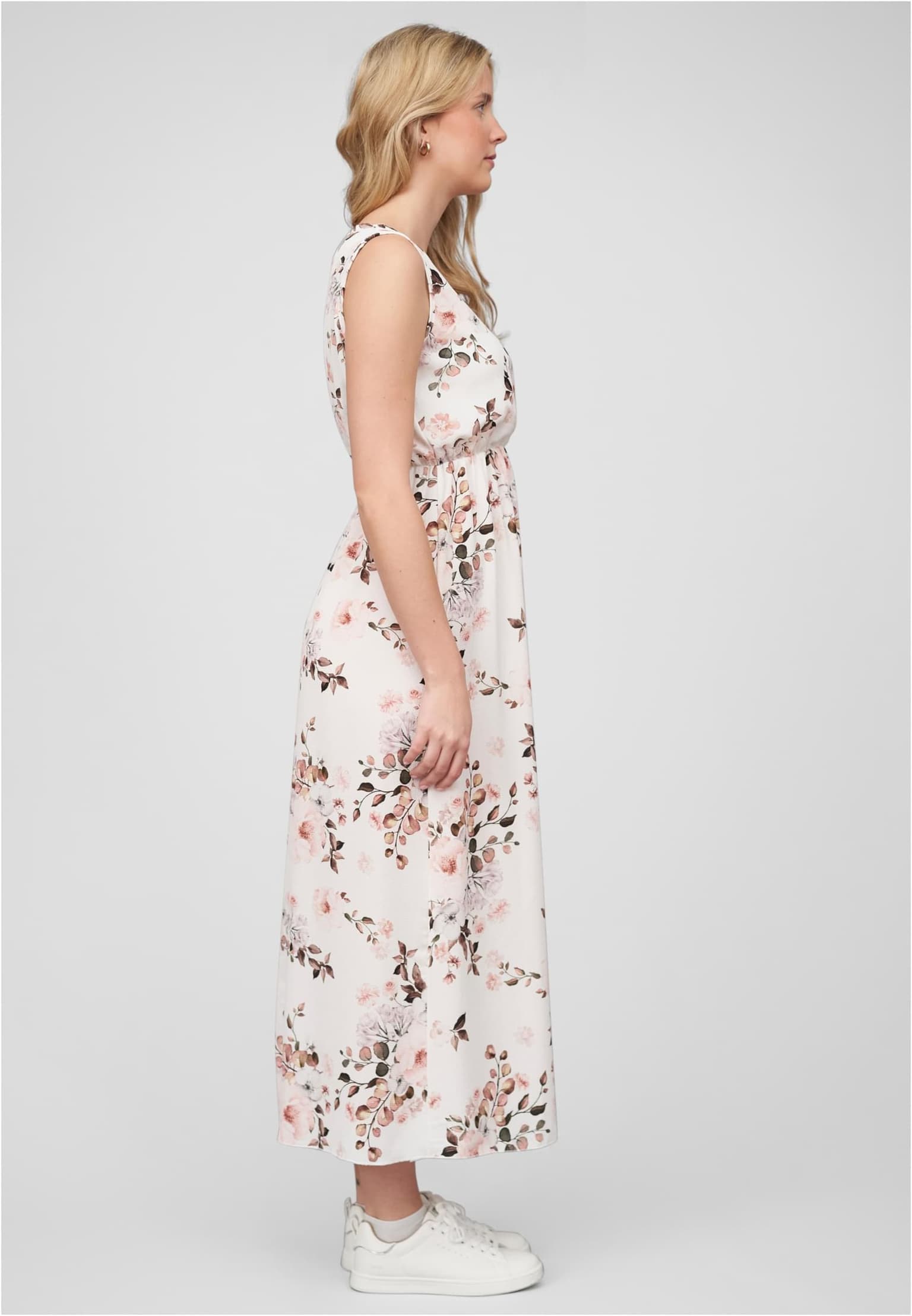 Cloud5ive Maxi Kleid in Wickeloptik mit Blumen All Over Print – Bild 4