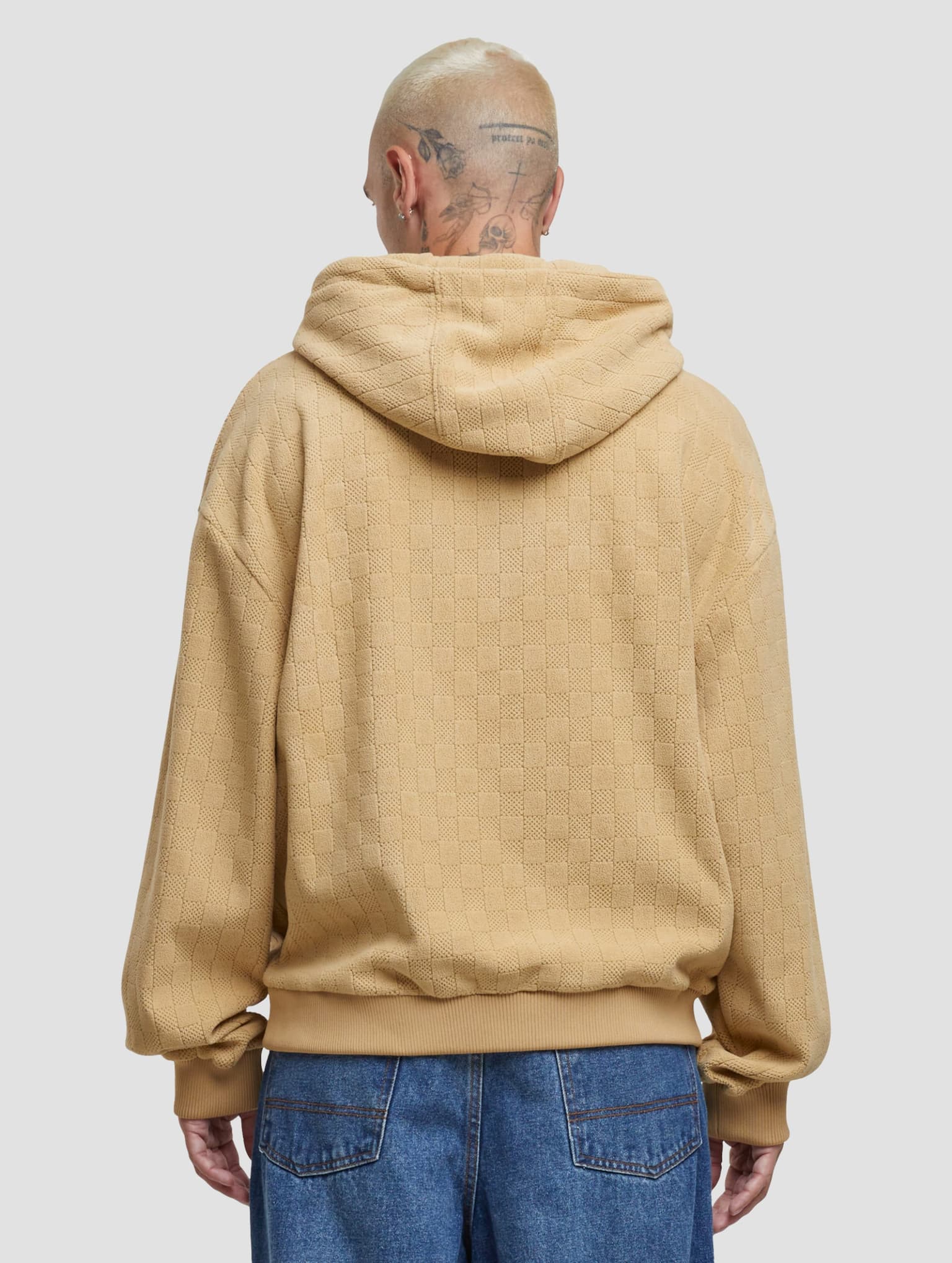 Urban Classics Jaquard Velvet Hoodie – Bild 2