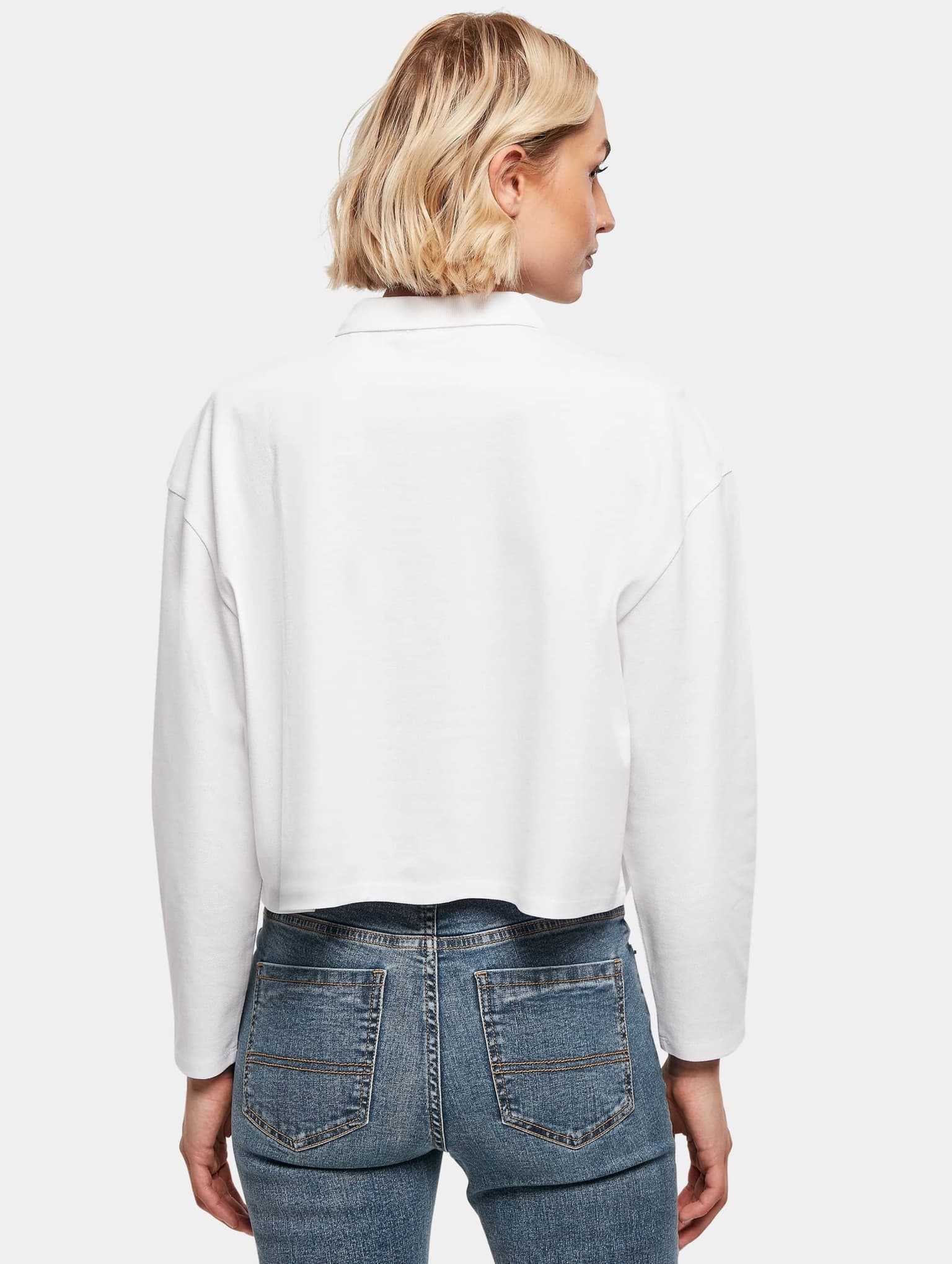 Urban Classics Ladies Short Oversized Polo Longsleeve – Bild 2