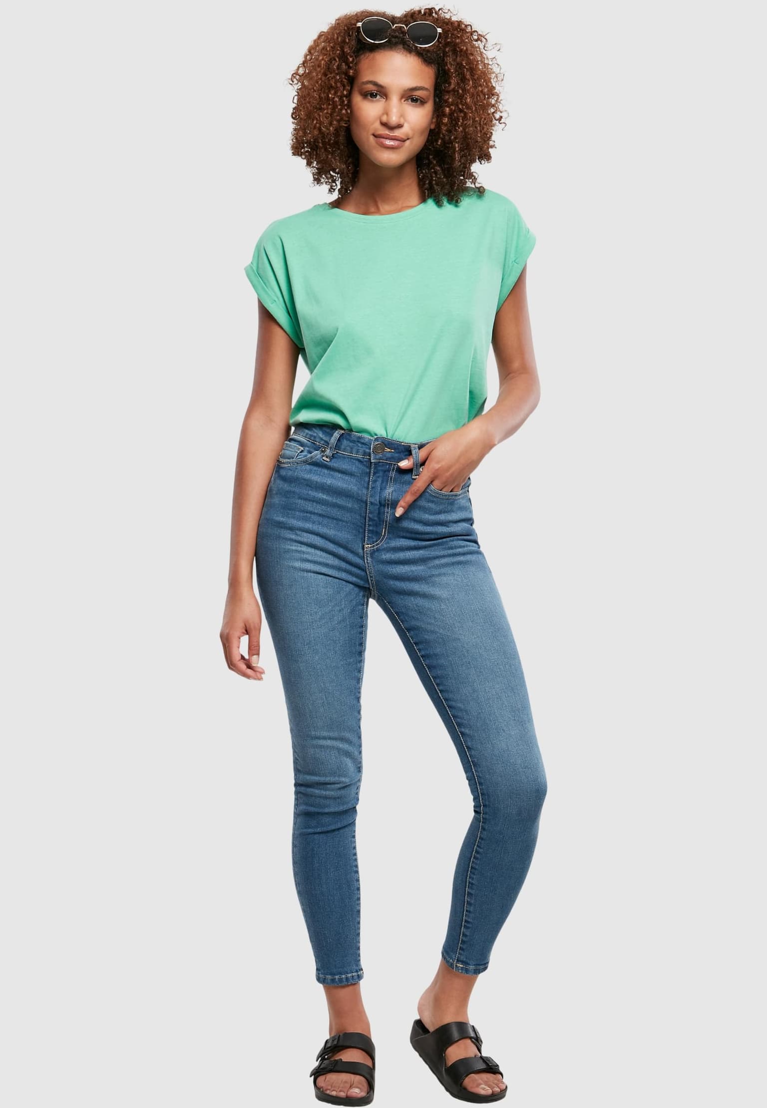 Urban Classics Ladies Extended Shoulder Tee – Bild 4