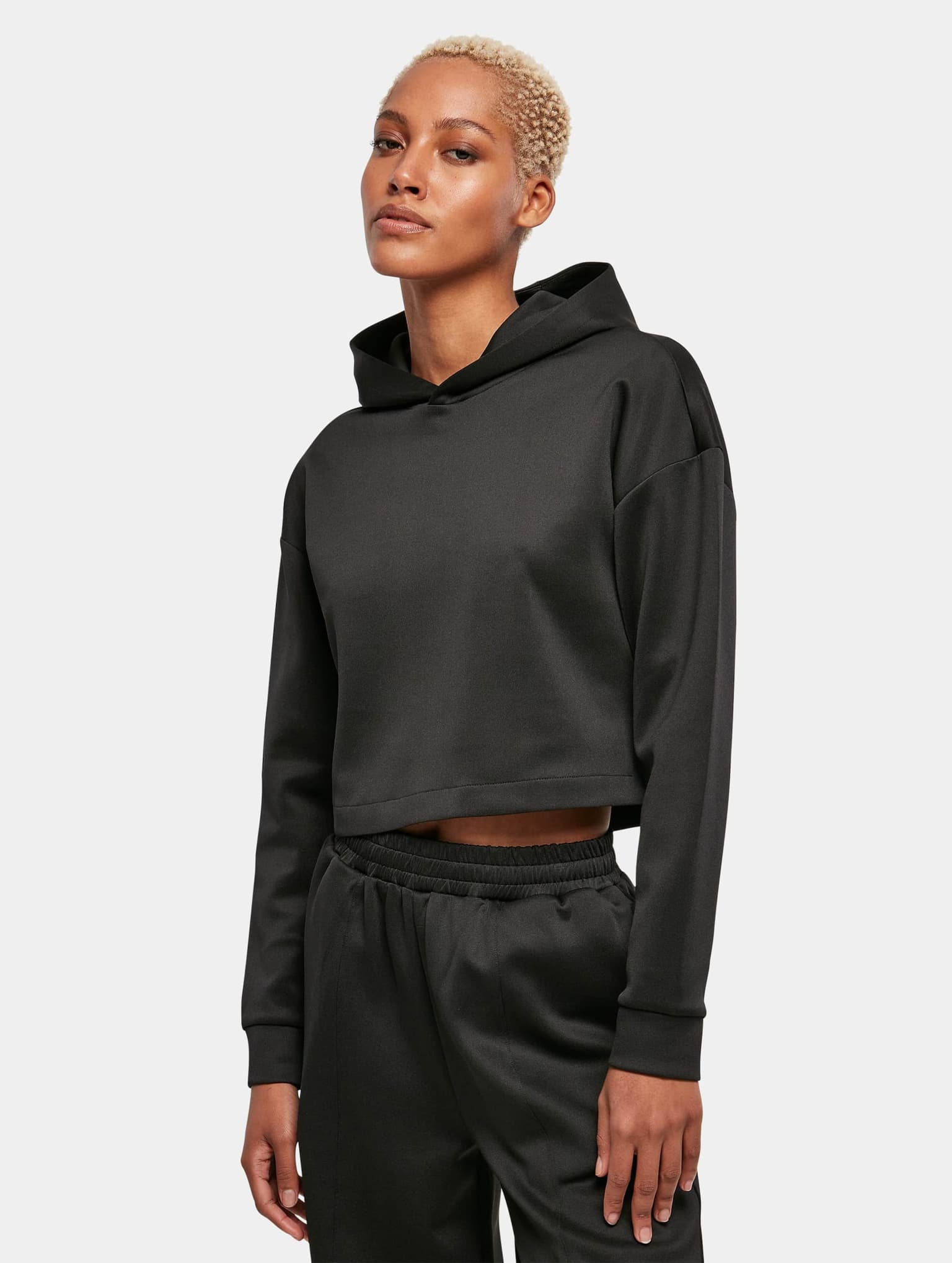 Urban Classics Ladies Short Scuba Hoodie
