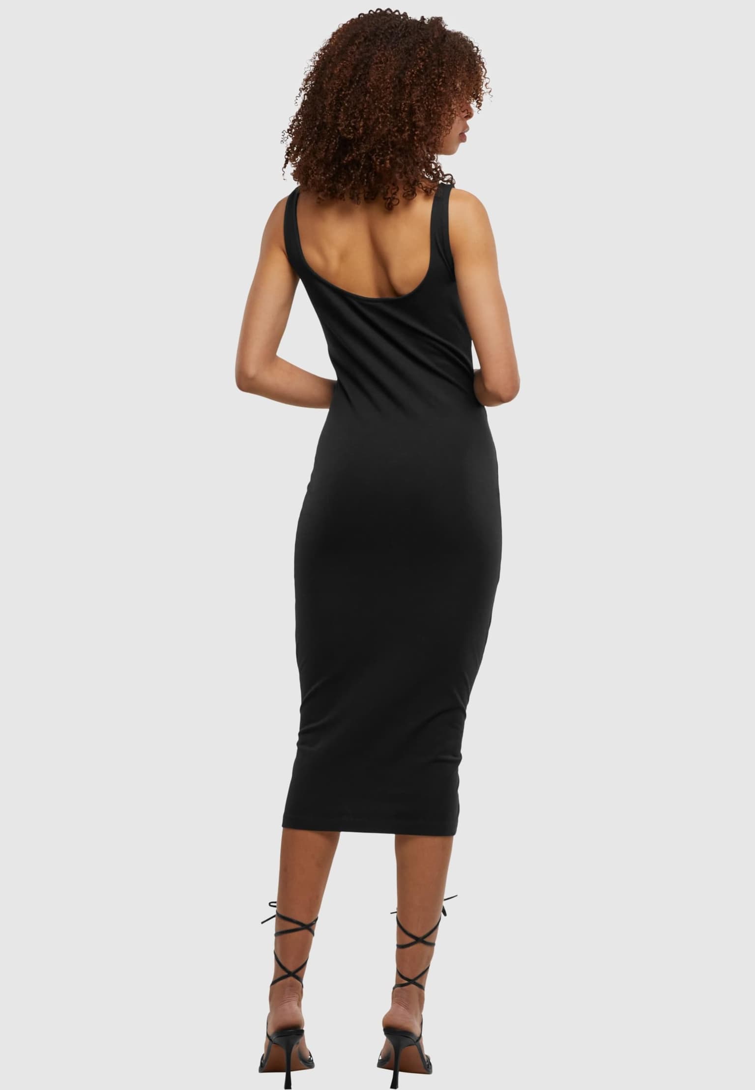Urban Classics Ladies Basic Long Cotton Jersey Dress – Bild 2