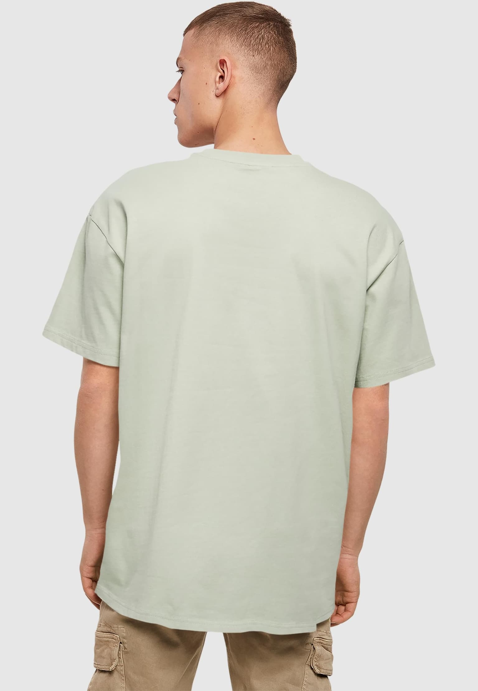 Merchcode Brandalised - Barcode Leopard Heavy Oversize Tee – Bild 2