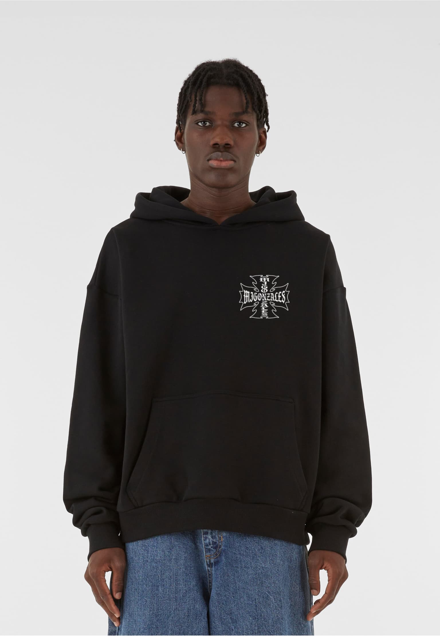 MJ Gonzales MJG Heavy Oversized Hoody - Iron Cross – Bild 2