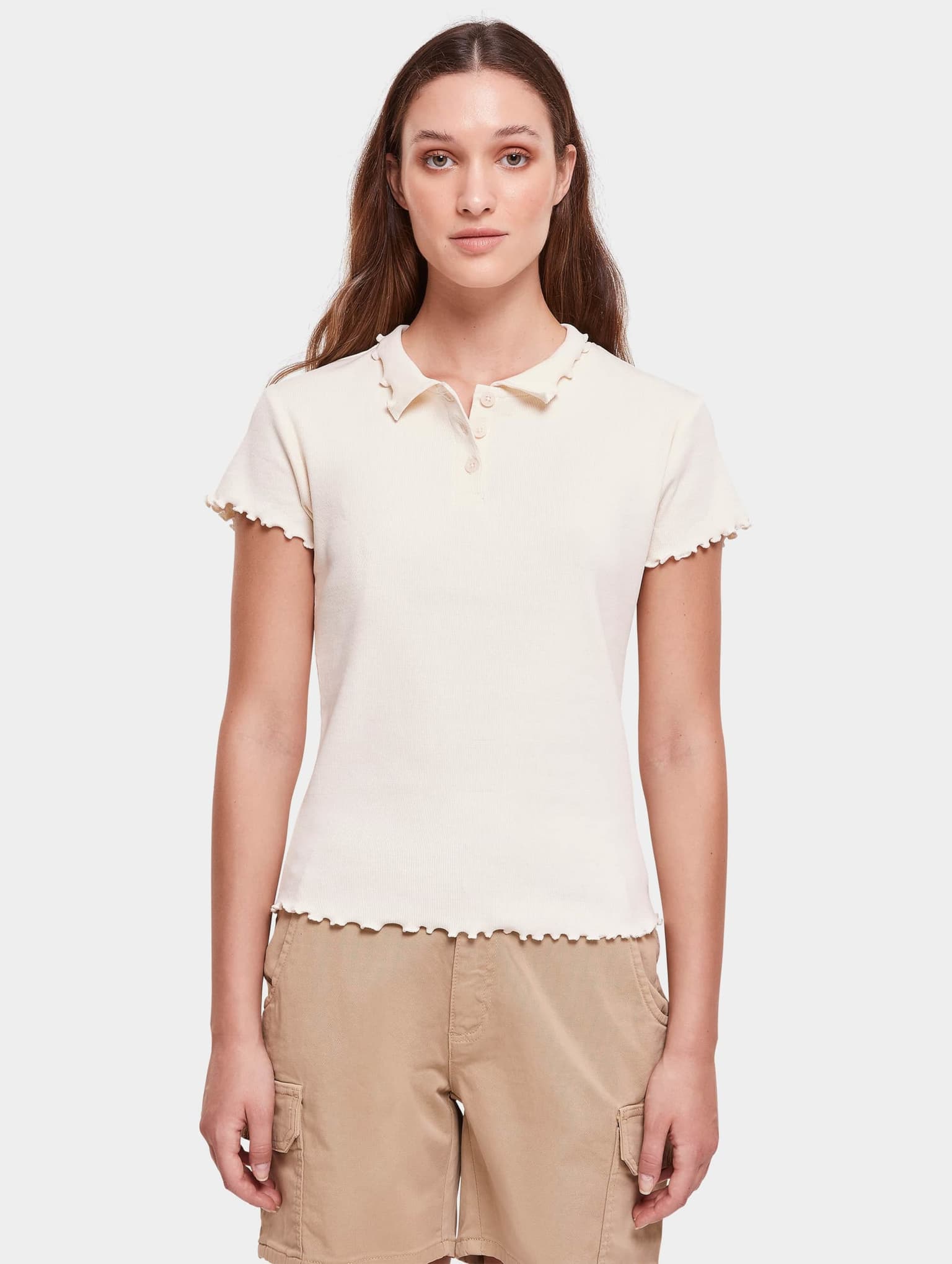 Urban Classics Ladies Rib Polo Tee – Bild 3