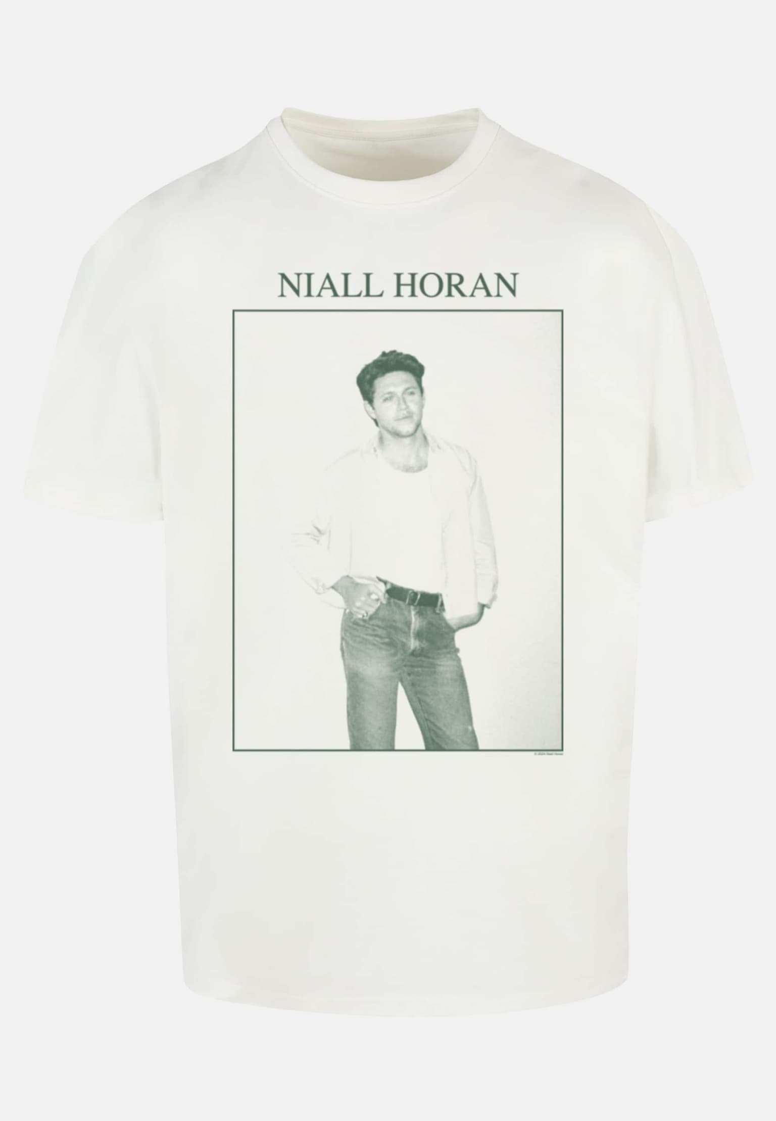 Merchcode Niall Horan - Natural Photo Heavy Oversize Tee – Bild 3