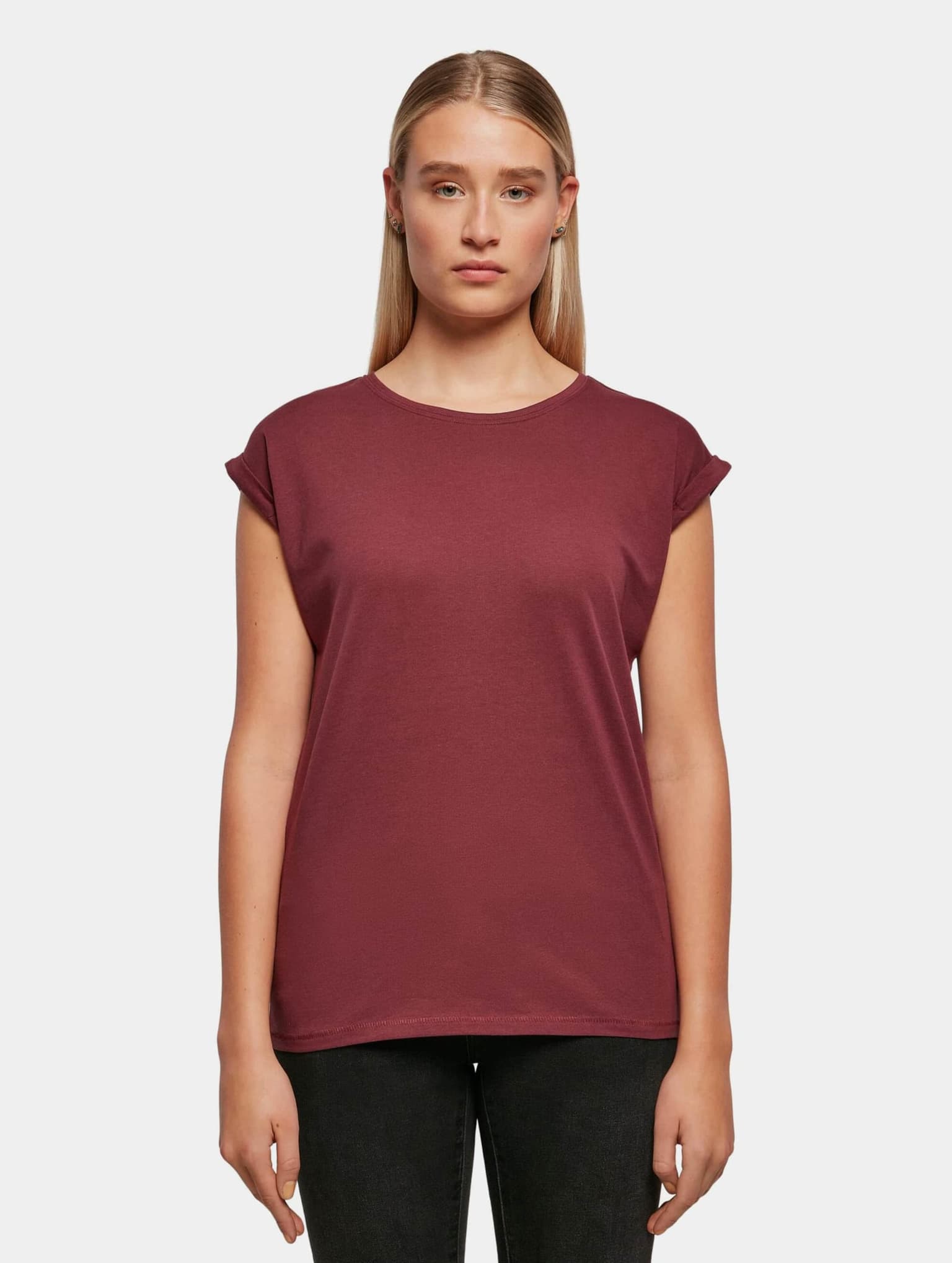Build Your Brand Ladies Extended Shoulder Tee – Bild 3
