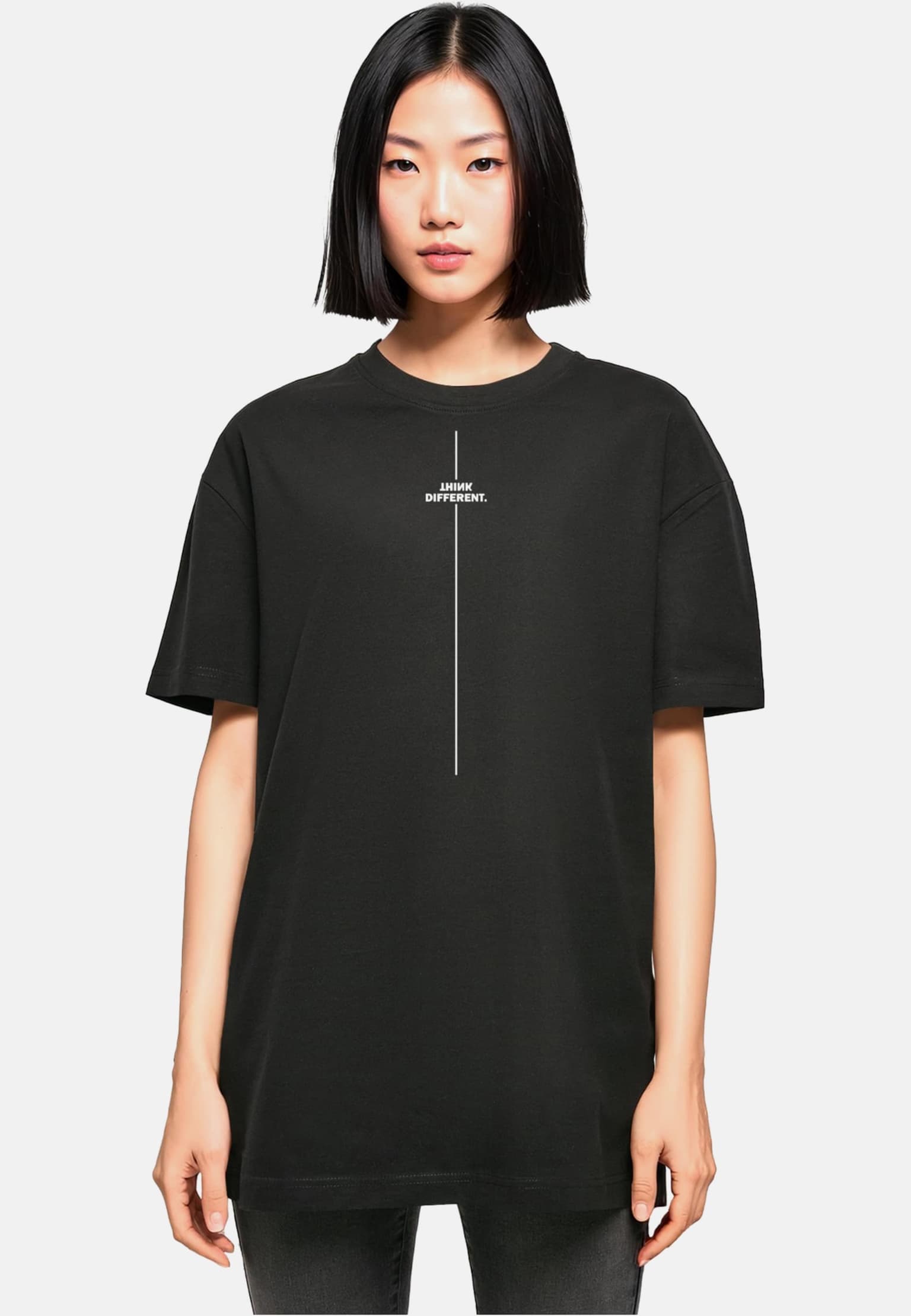 Merchcode POD Ladies Think Different Oversized Boyfriend Tee