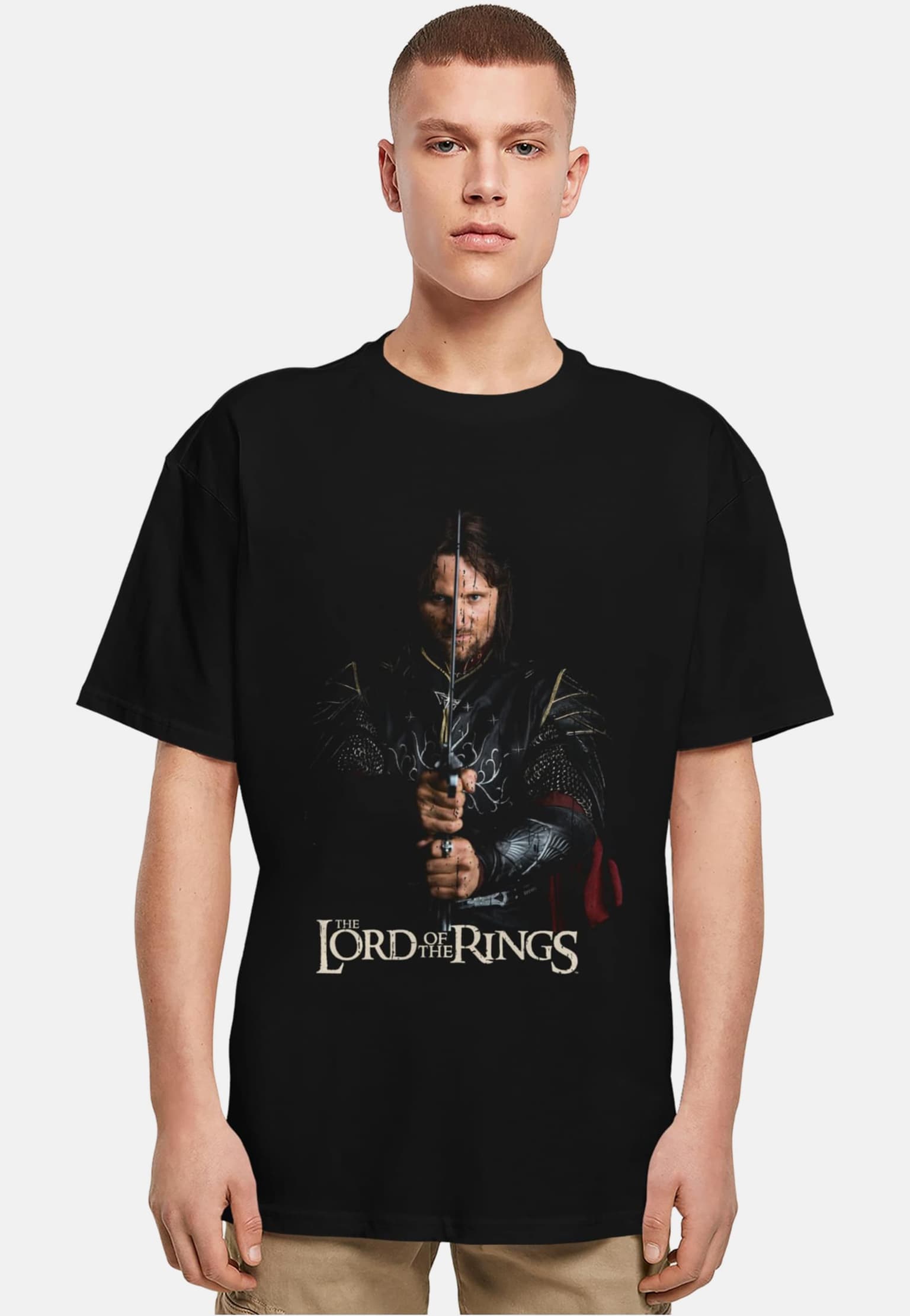 Merchcode Lord of the Rings - Aragorn Heavy Oversize Tee