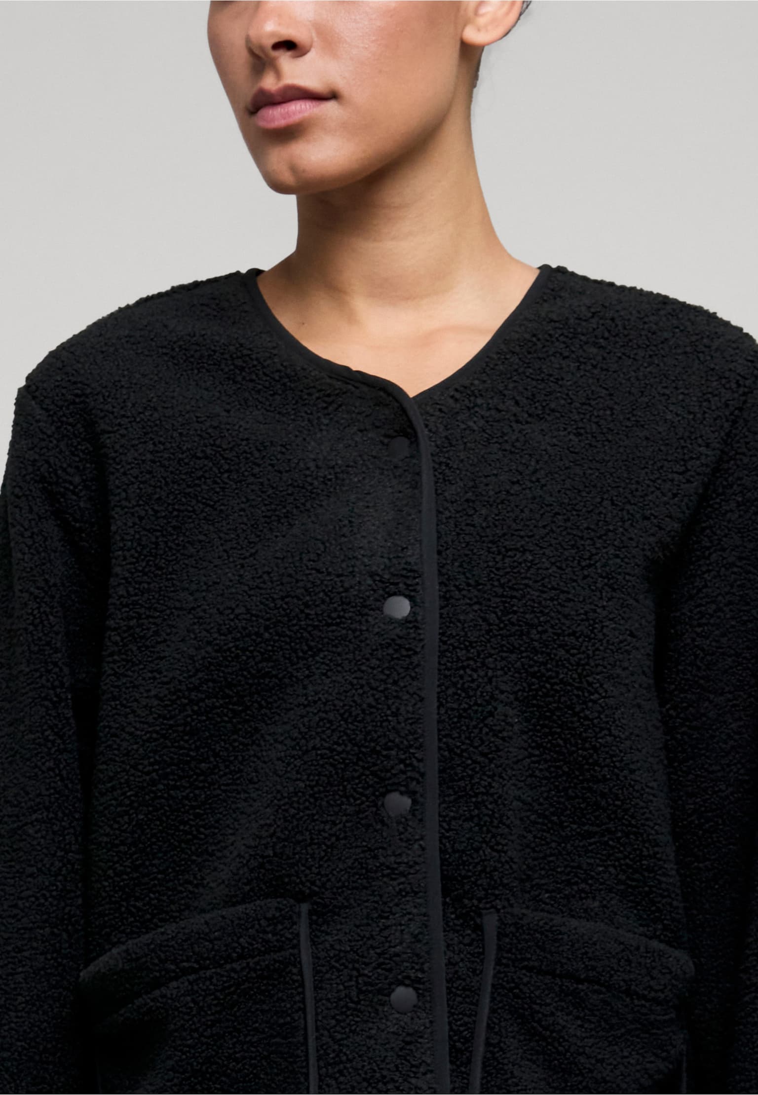 Urban Classics Ladies Buttoned Teddy Jacket – Bild 3