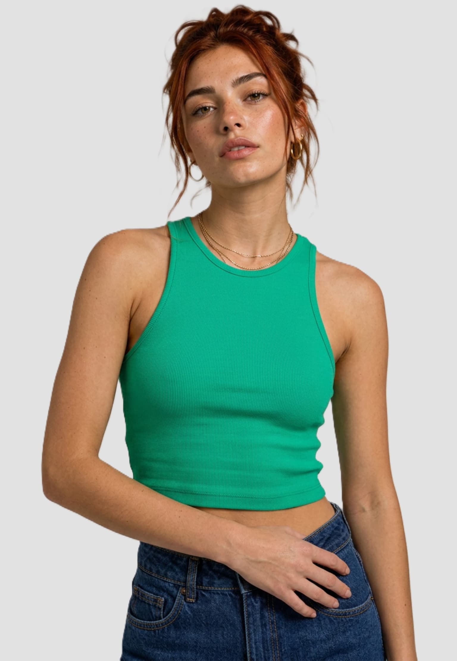 Urban Classics Ladies Cropped Rib Top