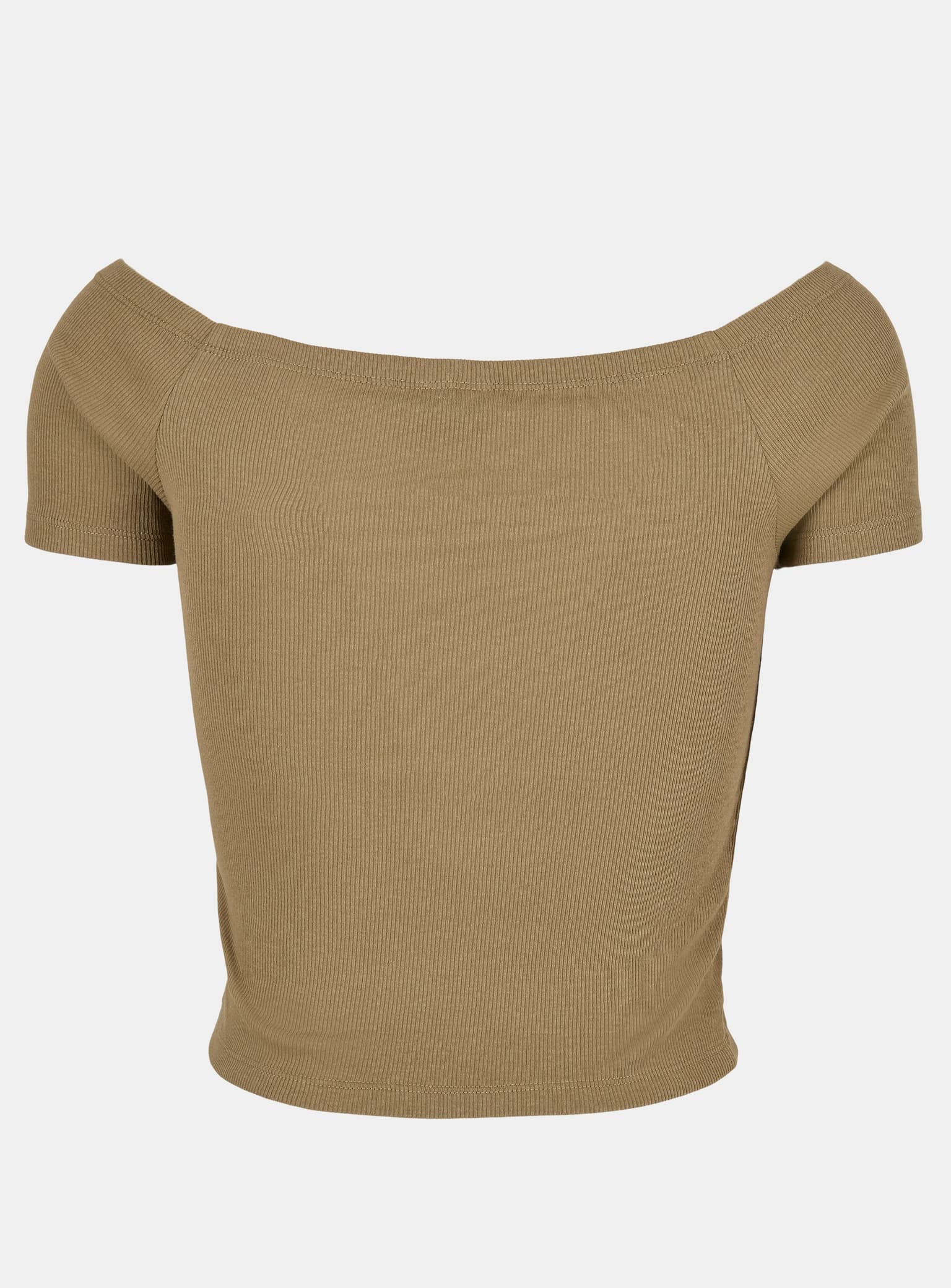 Urban Classics Ladies Off Shoulder Rib Tee – Bild 4