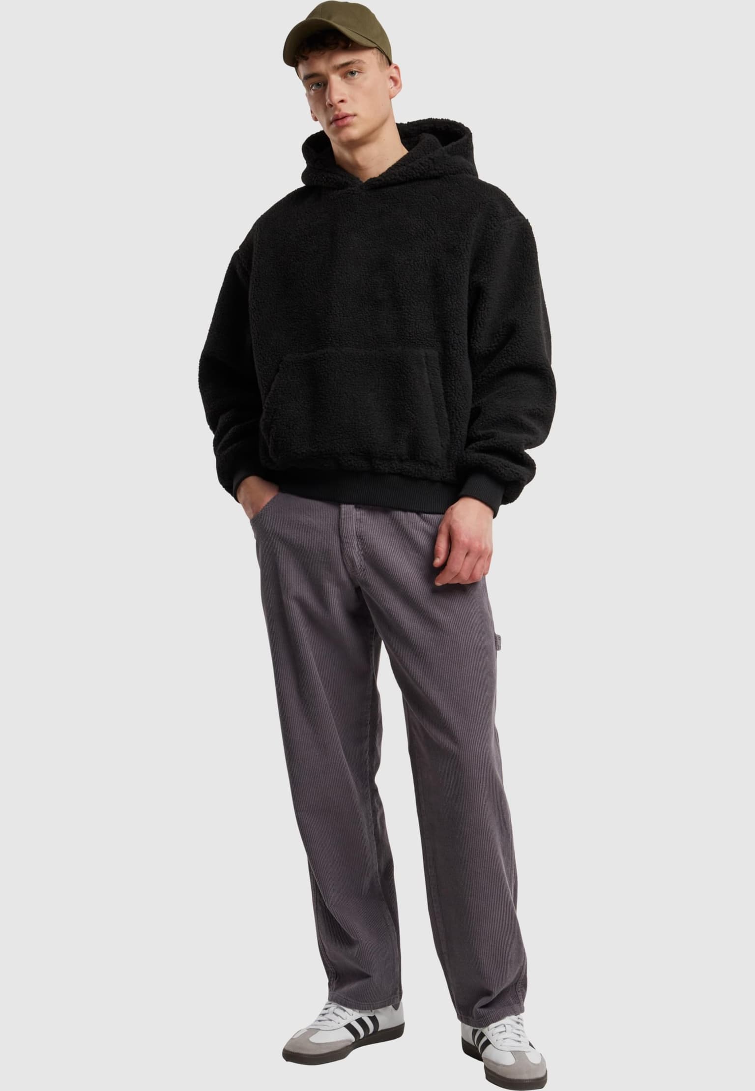 Urban Classics Oversized Teddy Hoody – Bild 4