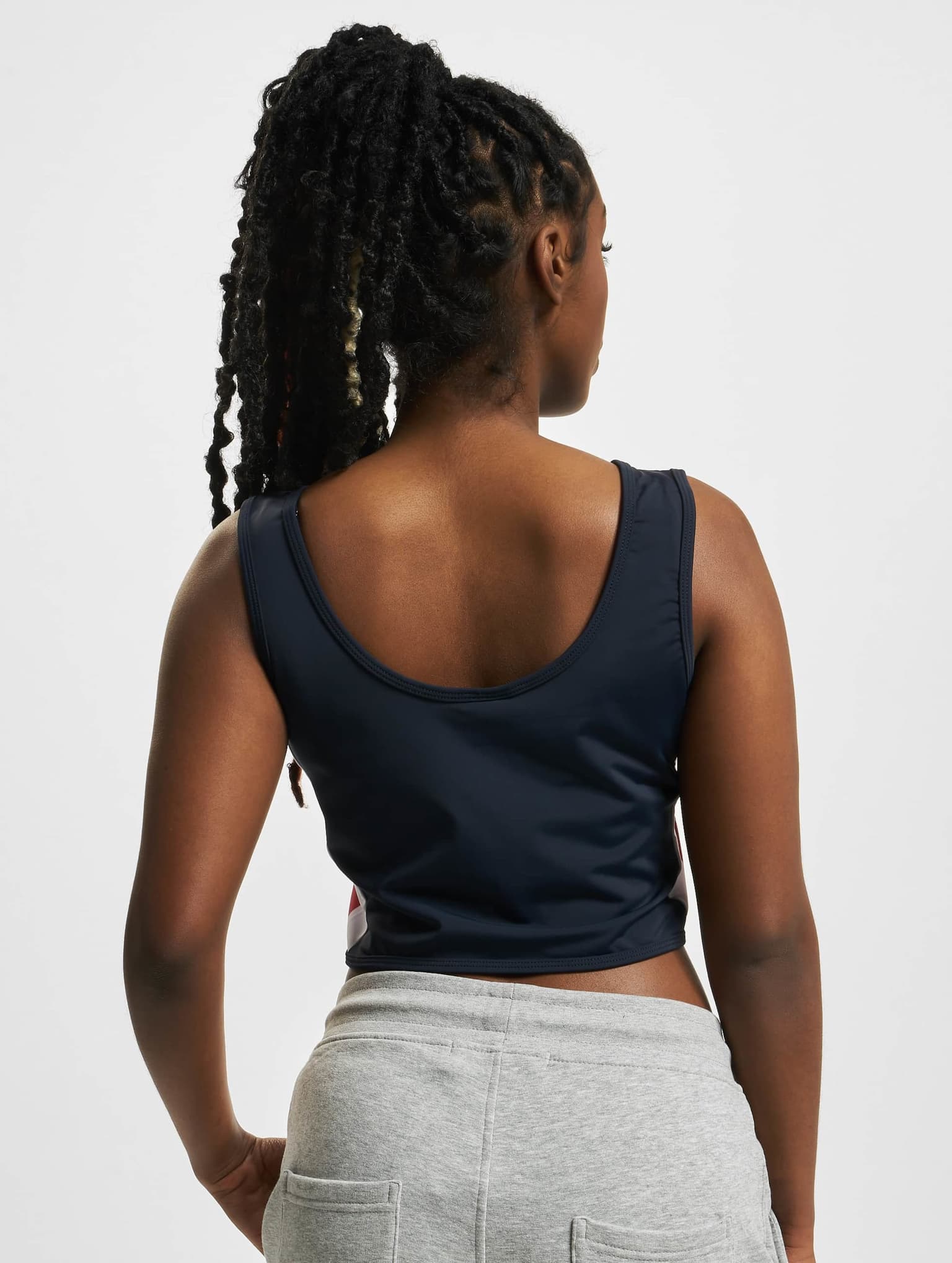 Urban Classics Ladies Side Stripe Cropped Zip Top – Bild 2