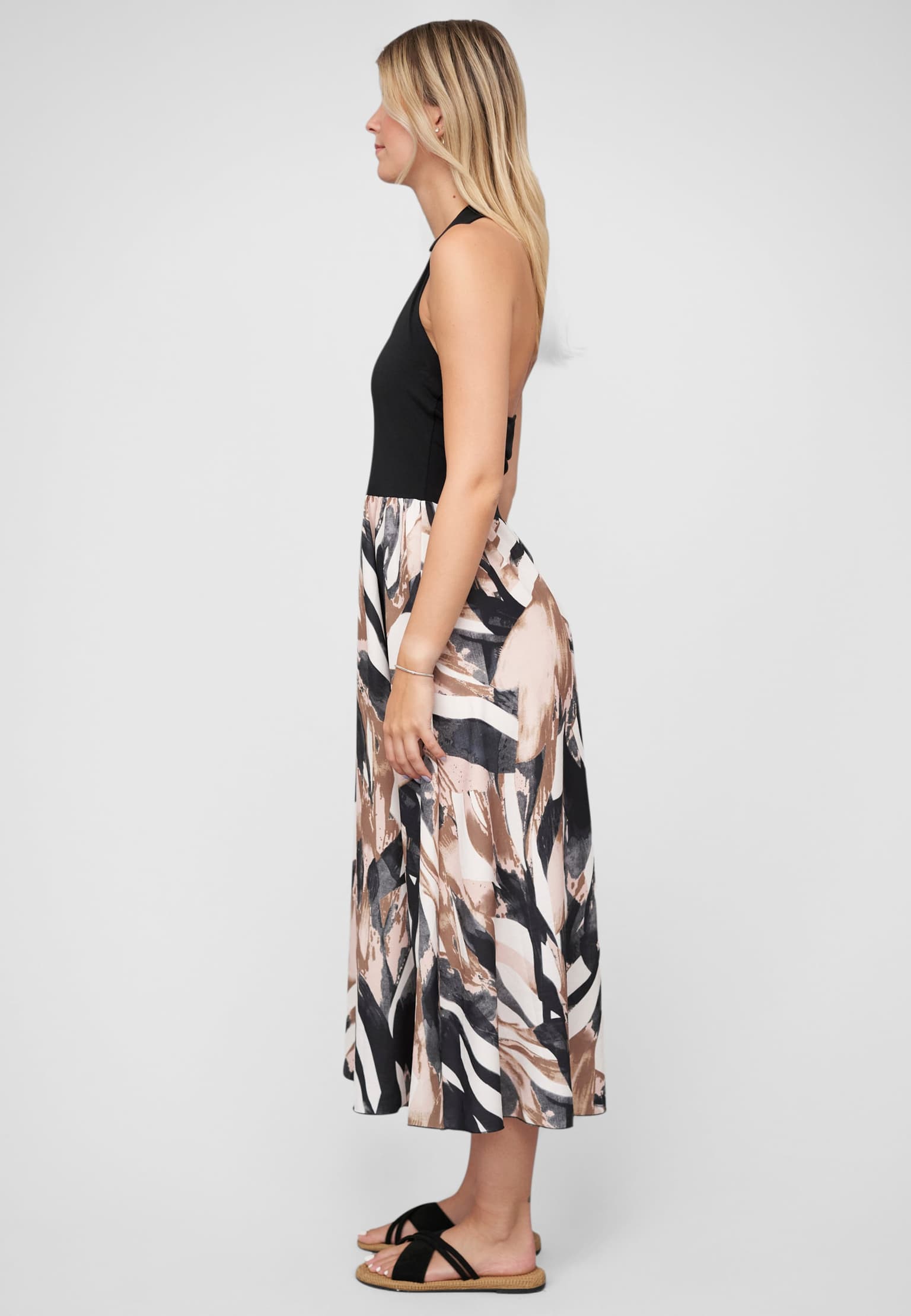 Cloud5ive Maxi Neckholder-Dress with abstract print – Bild 3