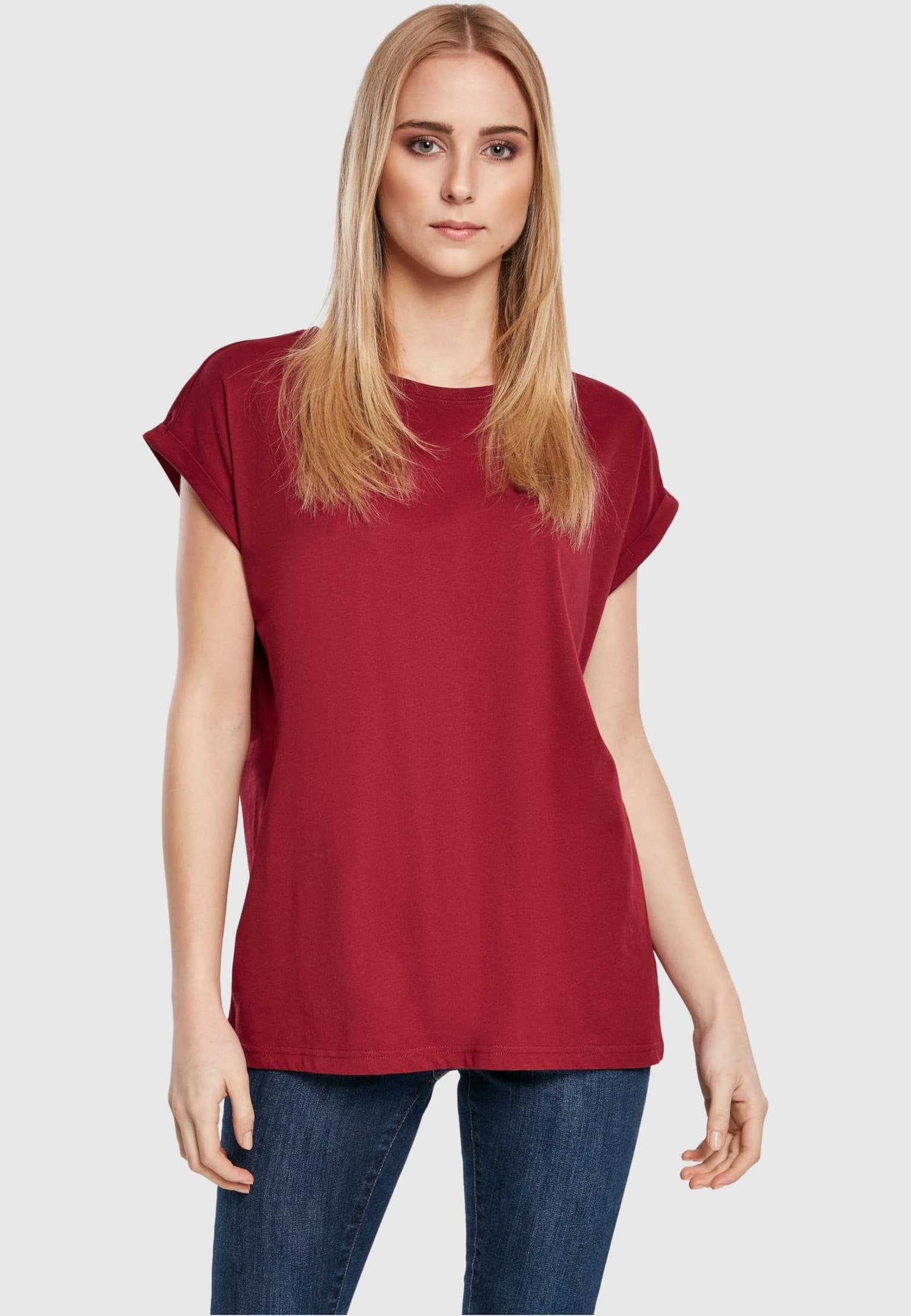 Urban Classics Ladies Essentials Extended Shoulder Tee – Bild 3