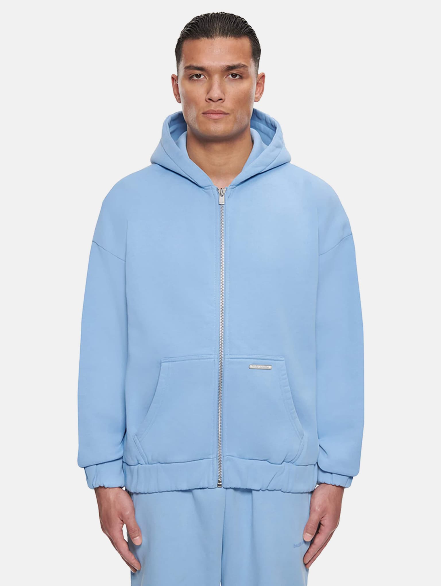 Dropsize Bazix Republiq Super Heavy Blank Zip Hoodie