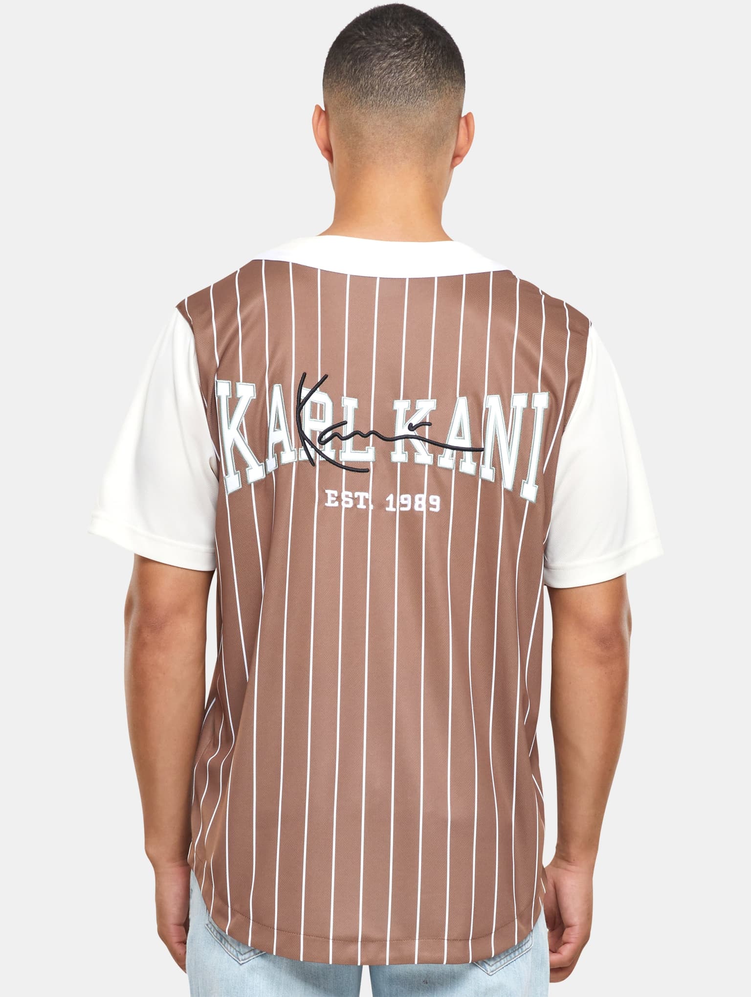 Karl Kani Og Block Pinstripe Baseball Shirt – Bild 2