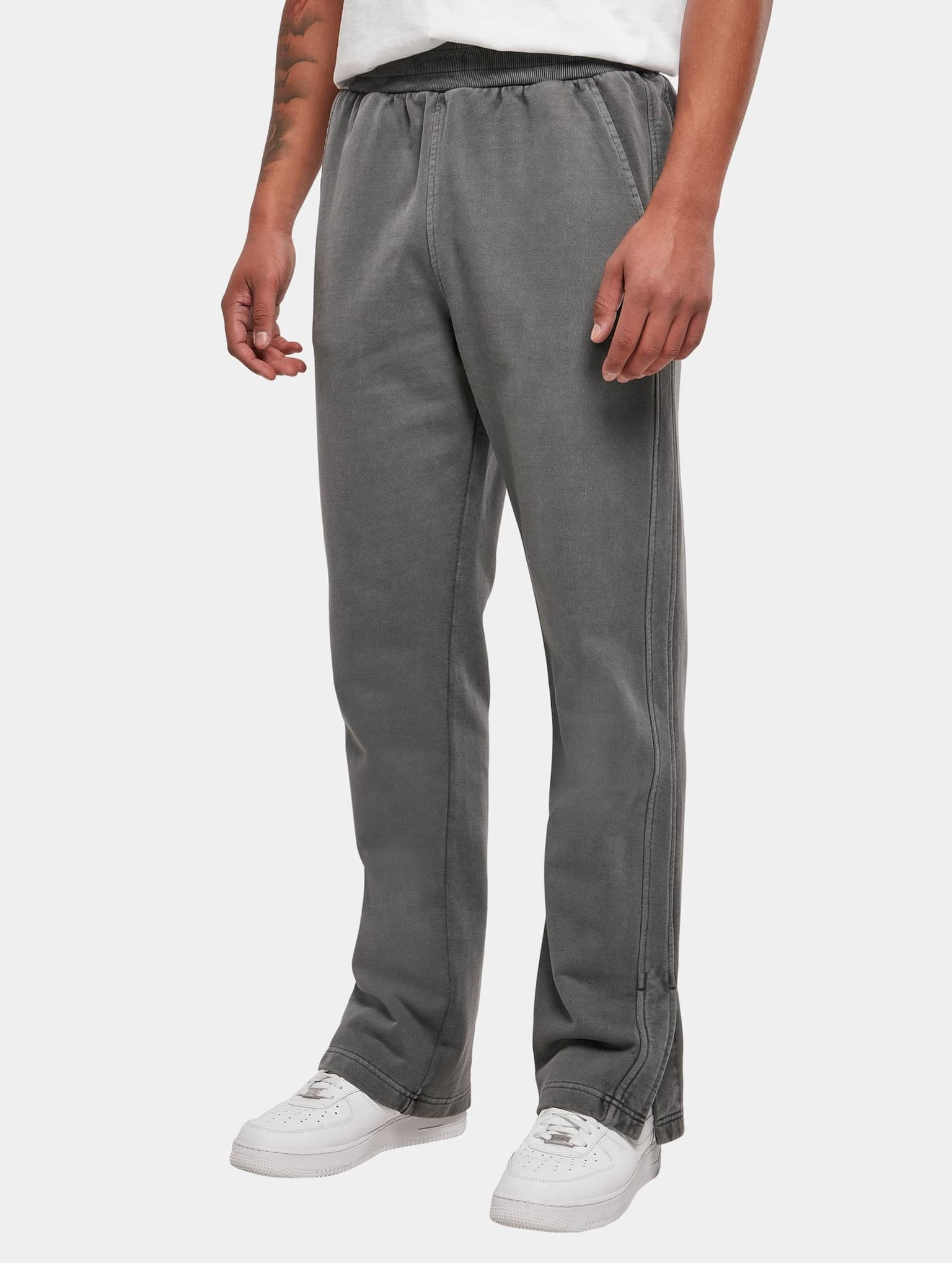 Urban Classics Heavy Terry Garment Dye Slit Sweatpants – Bild 3