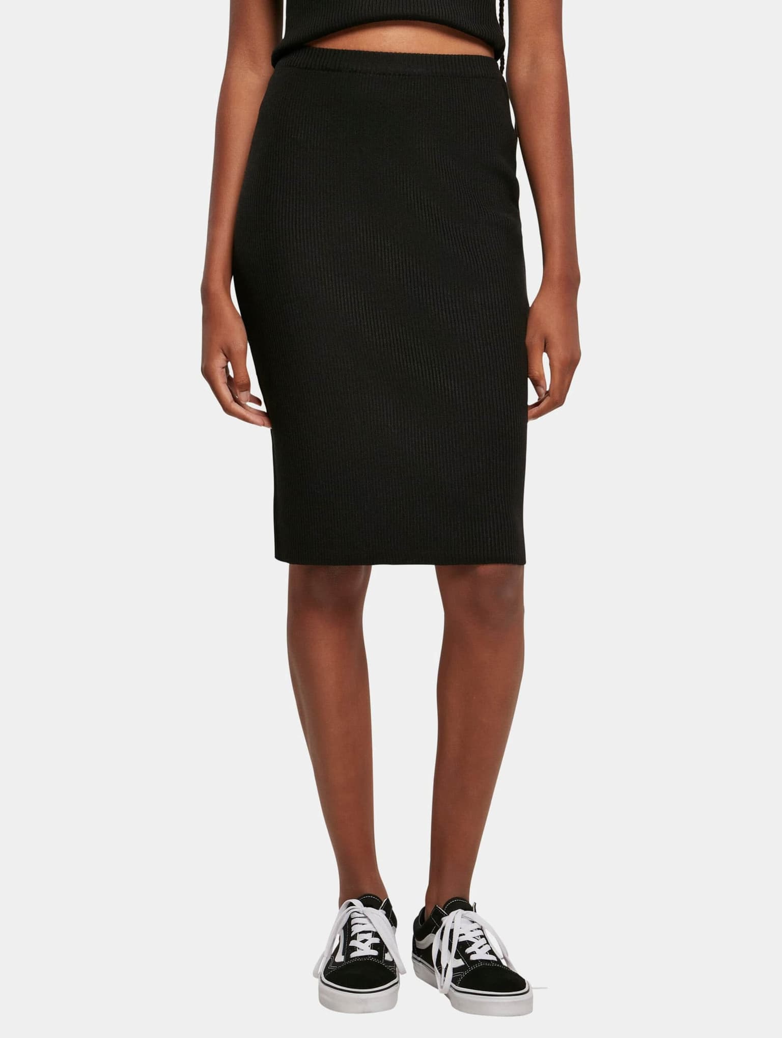 Urban Classics Ladies Rib Knit Midi Skirt