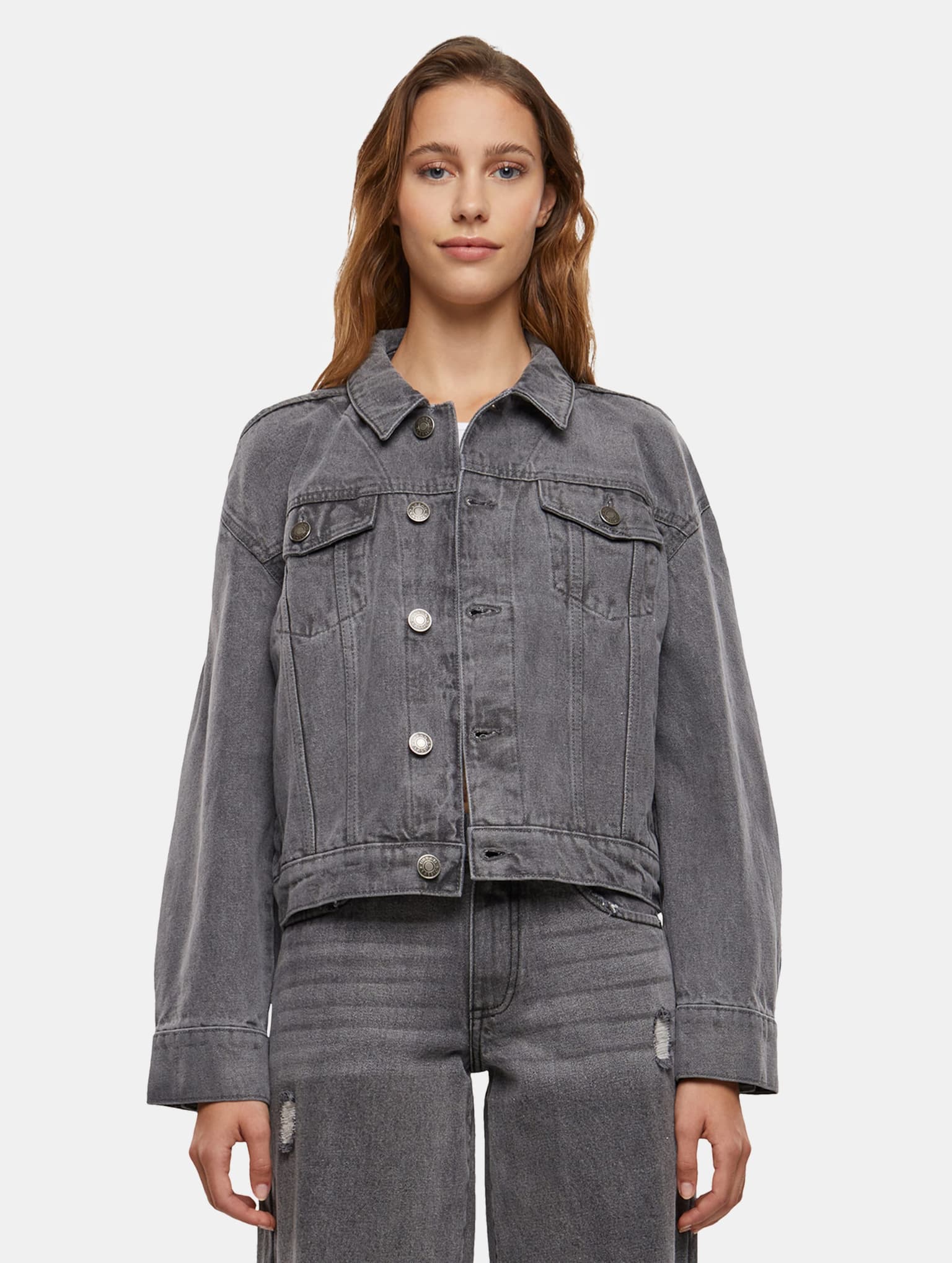 Urban Classics Ladies 80‘s Oversized Denim Jacket – Bild 3