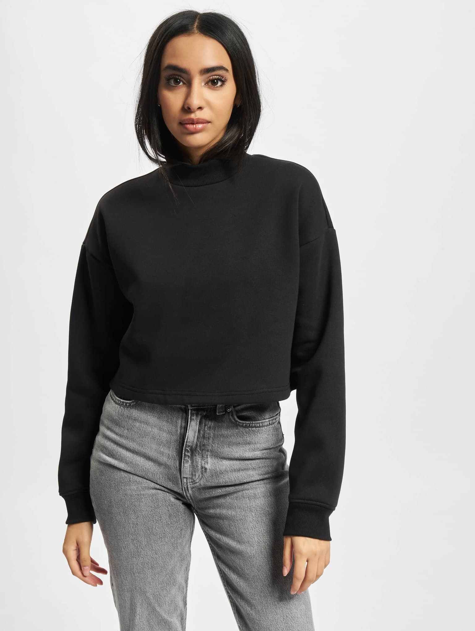 Urban Classics Ladies Cropped Oversized Sweat High Neck Crew – Bild 3
