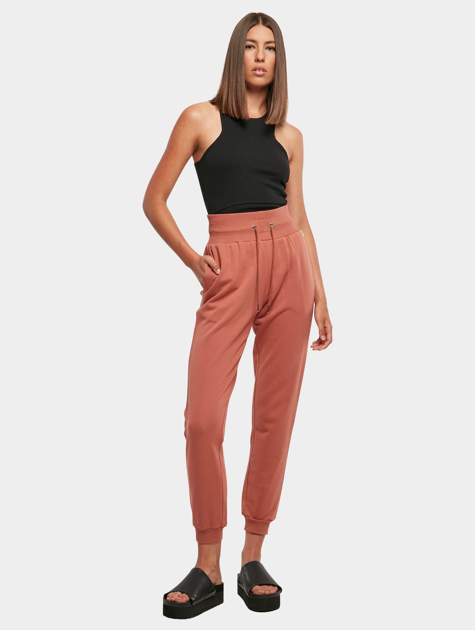 Urban Classics Ladies Essentials High Waist Sweat Pants – Bild 4