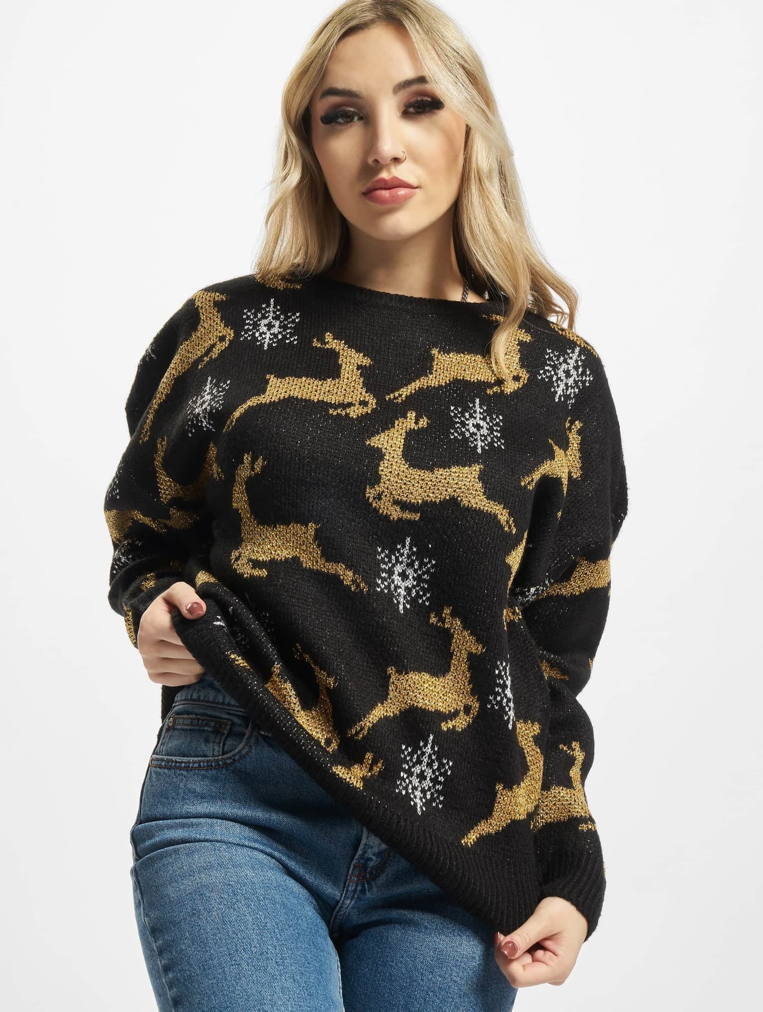 Urban Classics Ladies Oversized Christmas Sweater