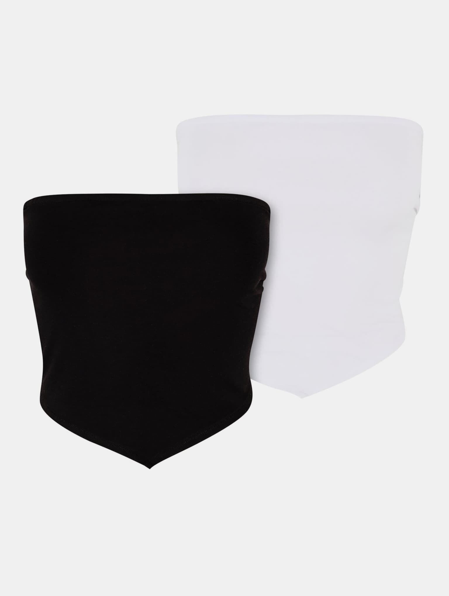 Urban Classics Ladies Knotted Bandeau Top 2-Pack