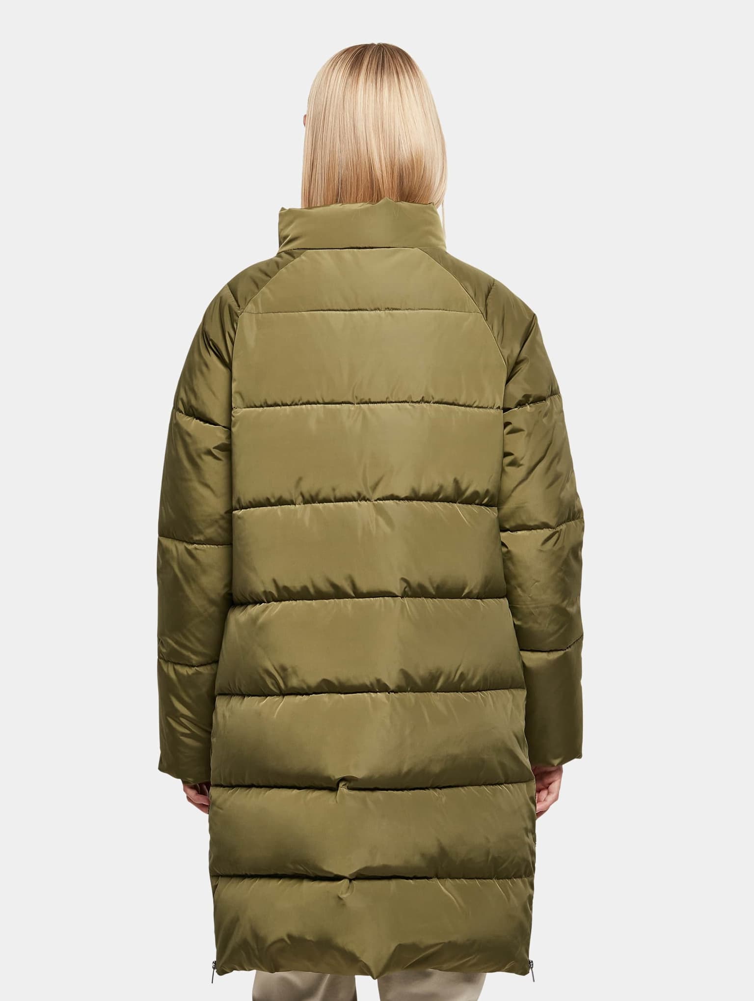 Urban Classics Ladies High Neck Puffer Coat – Bild 2