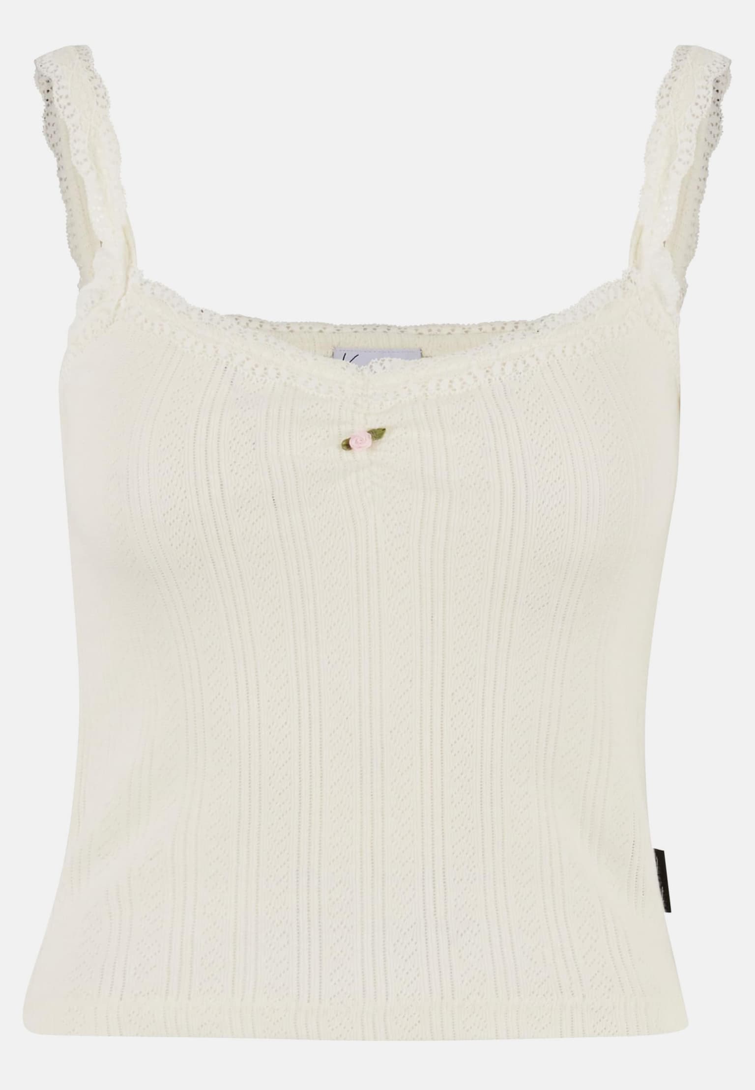 Karl Kani Woven Signature Pointelle Top – Bild 3