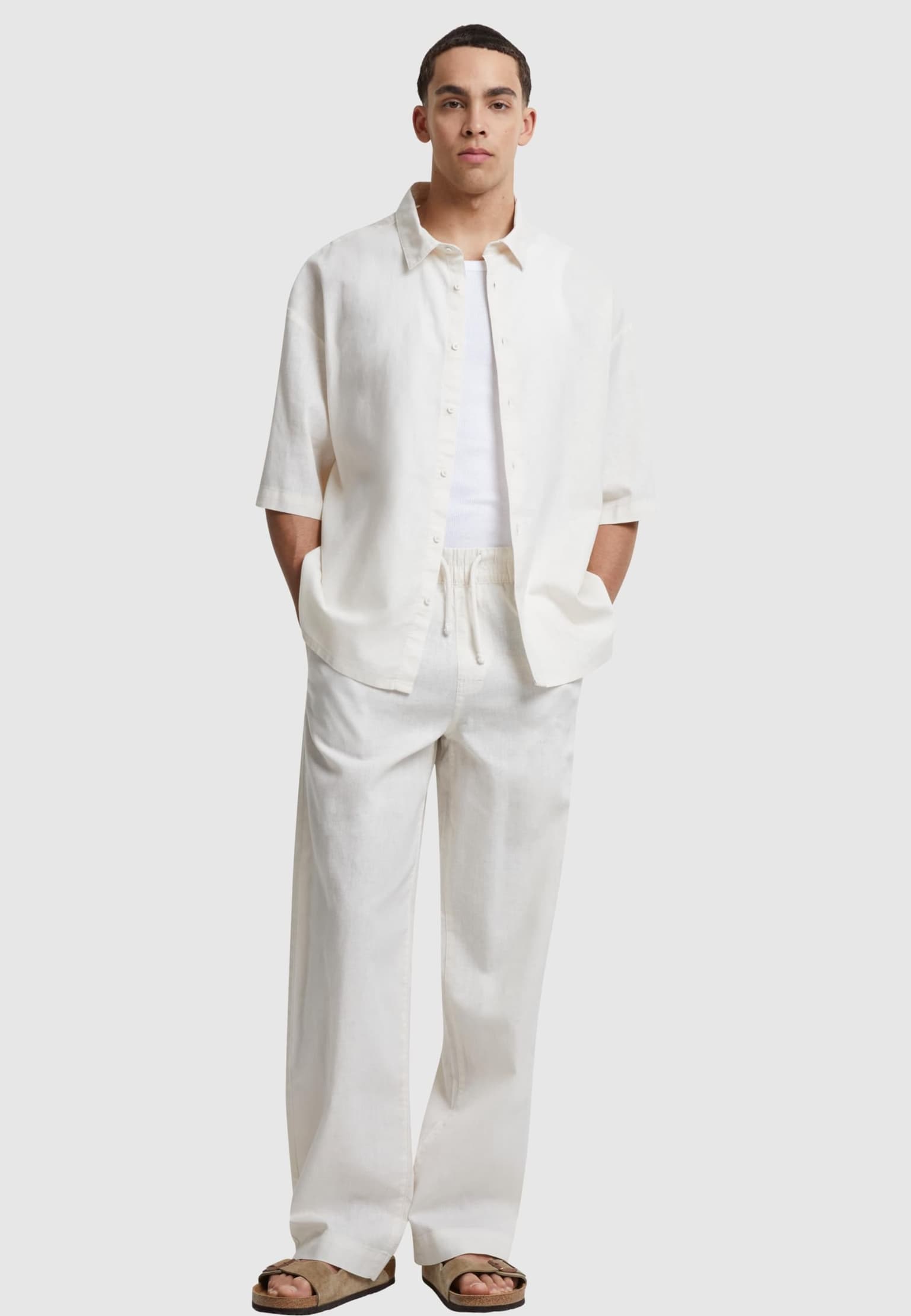 Urban Classics Loose Cotton Linen Pants – Bild 4