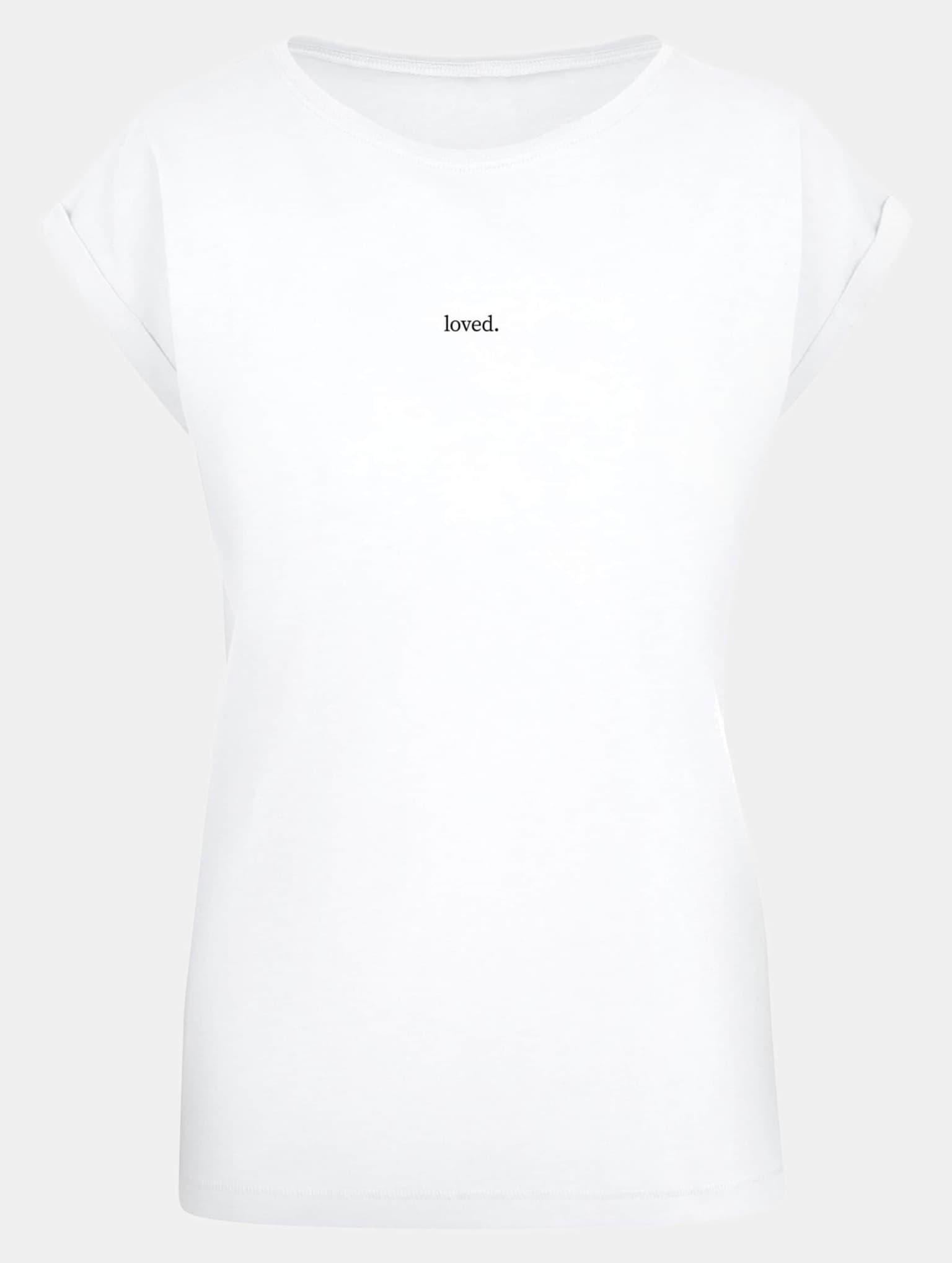 Merchcode POD Ladies Love Extended Shoulder Tee – Bild 3