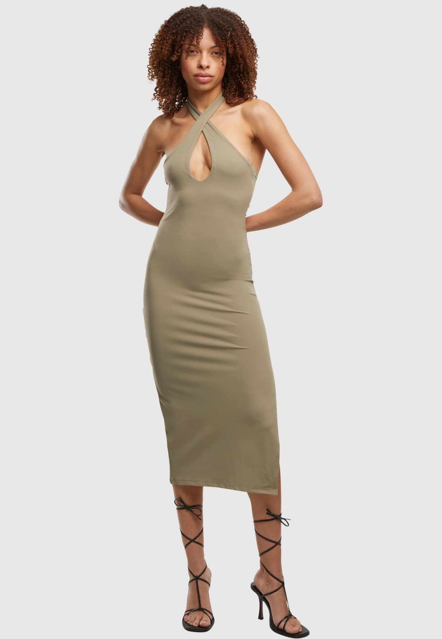 Urban Classics Ladies Crossed Neckholder Dress