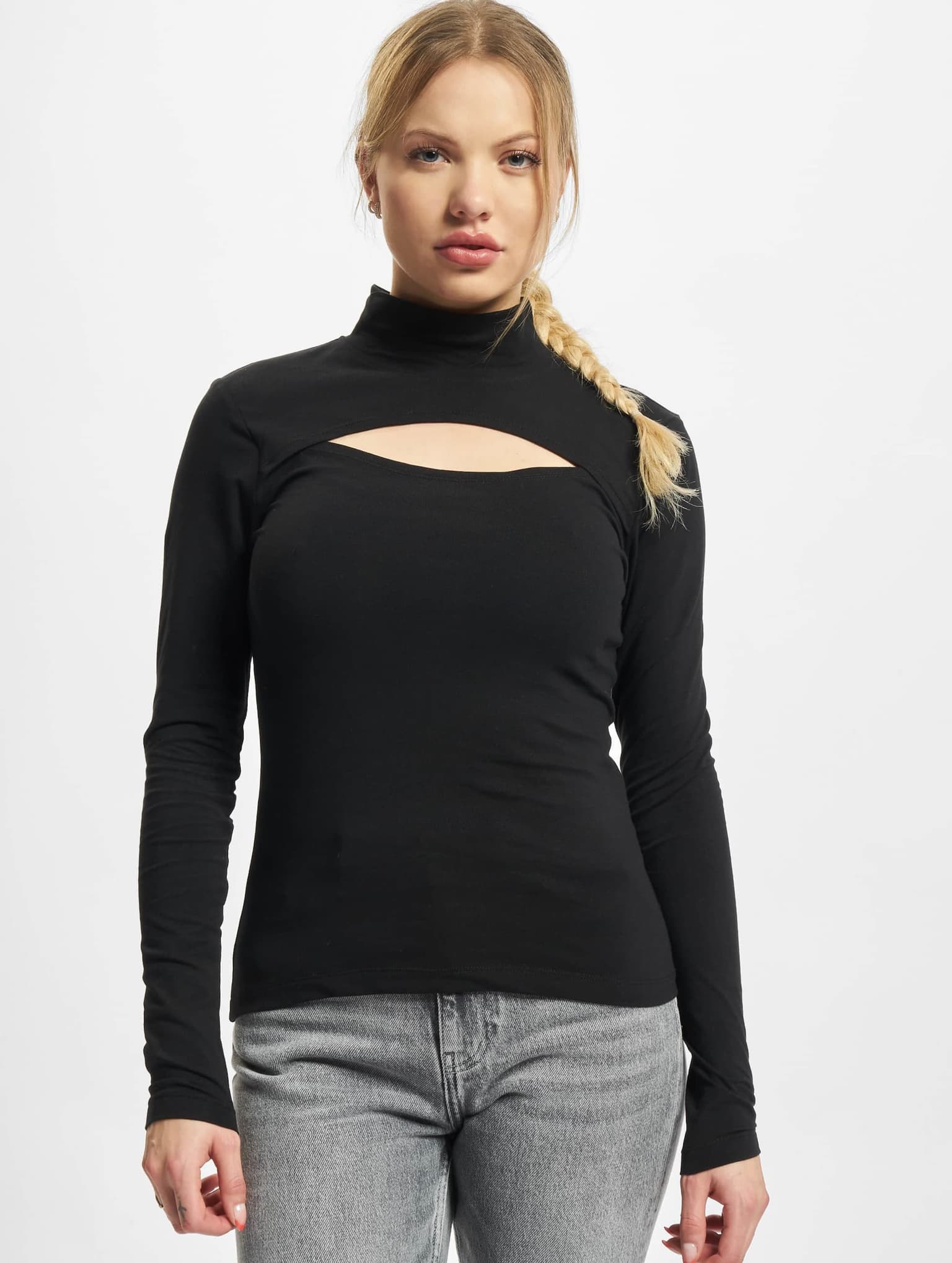 Urban Classics Ladies Cut-Out Turtleneck Longsleeve – Bild 3