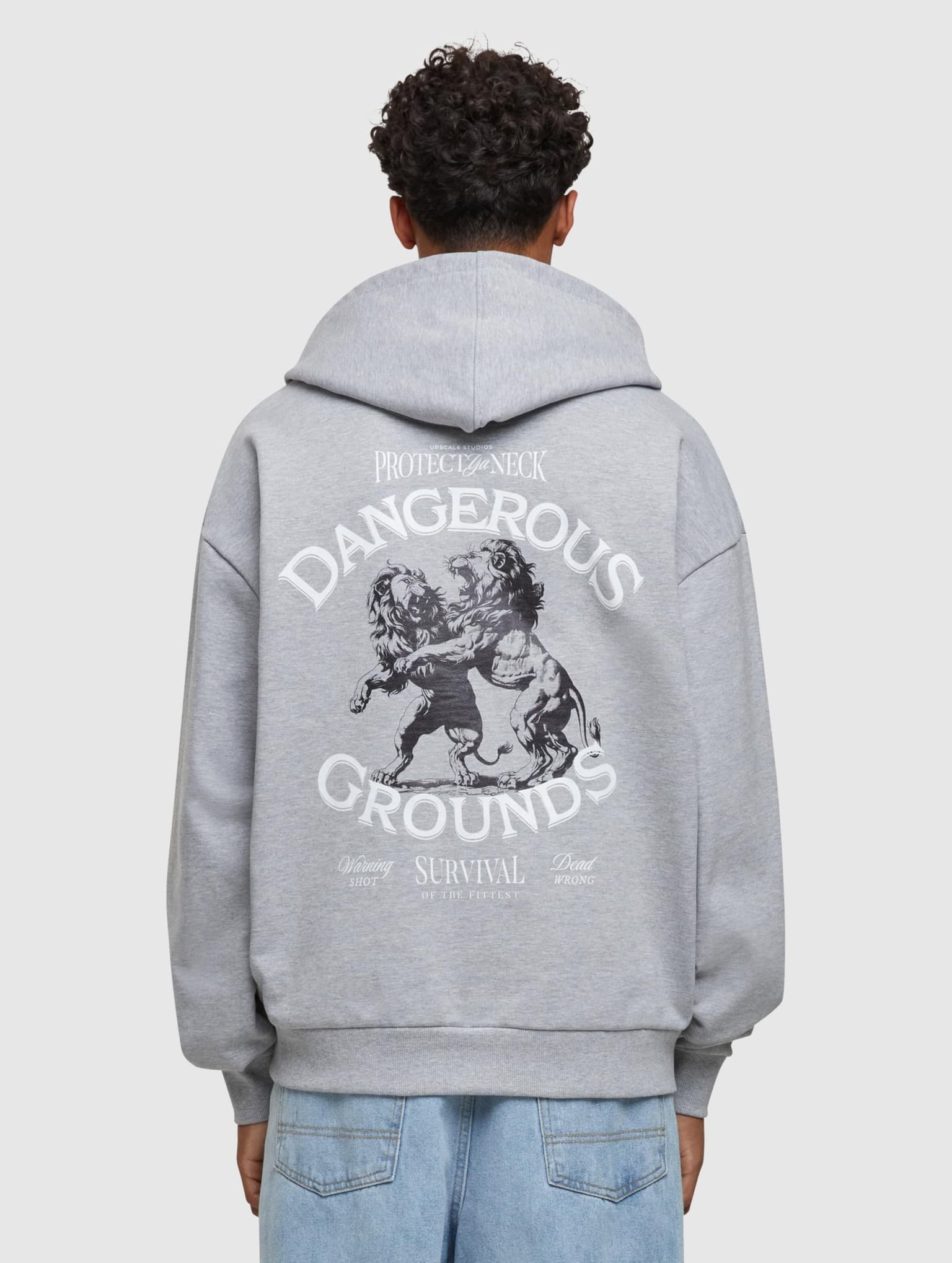 Mister Tee Upscale Dangerous Grounds Oversize Zip Hoody – Bild 2