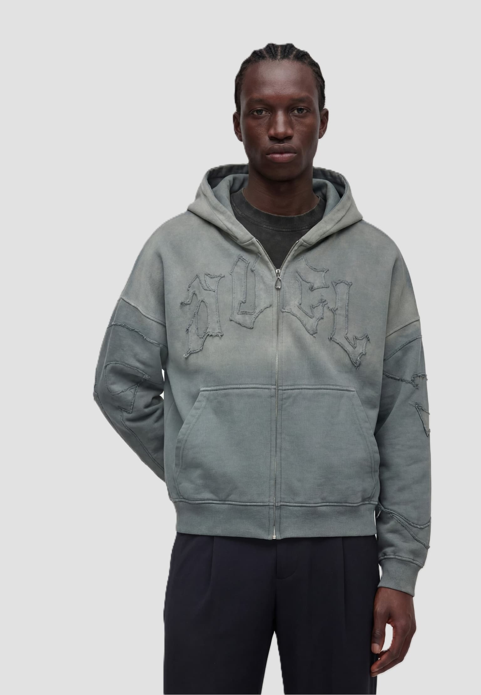 Favela Corrupted Metal Frontzip
