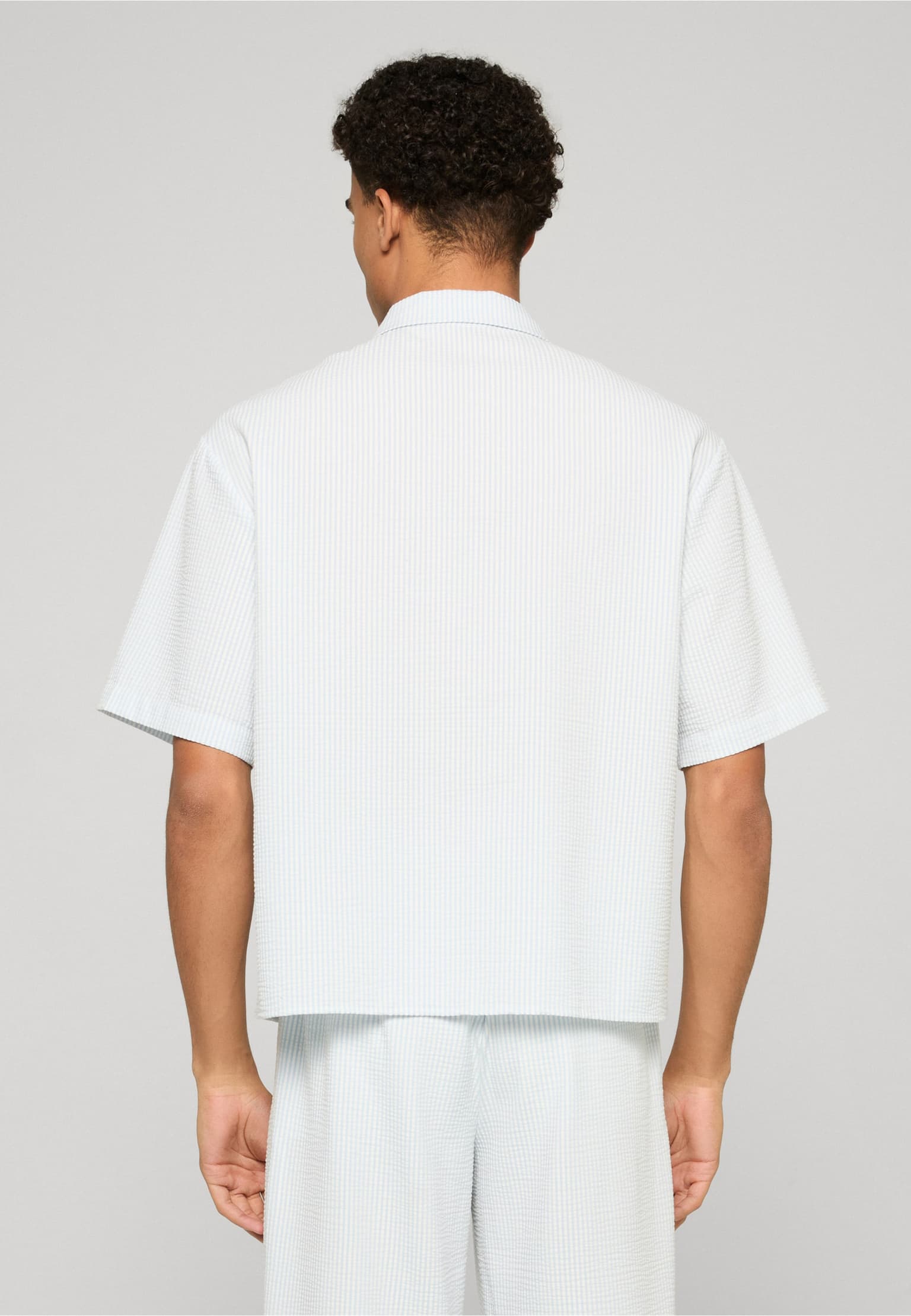 Urban Classics Seersucker Short Sleeve Shirt – Bild 2