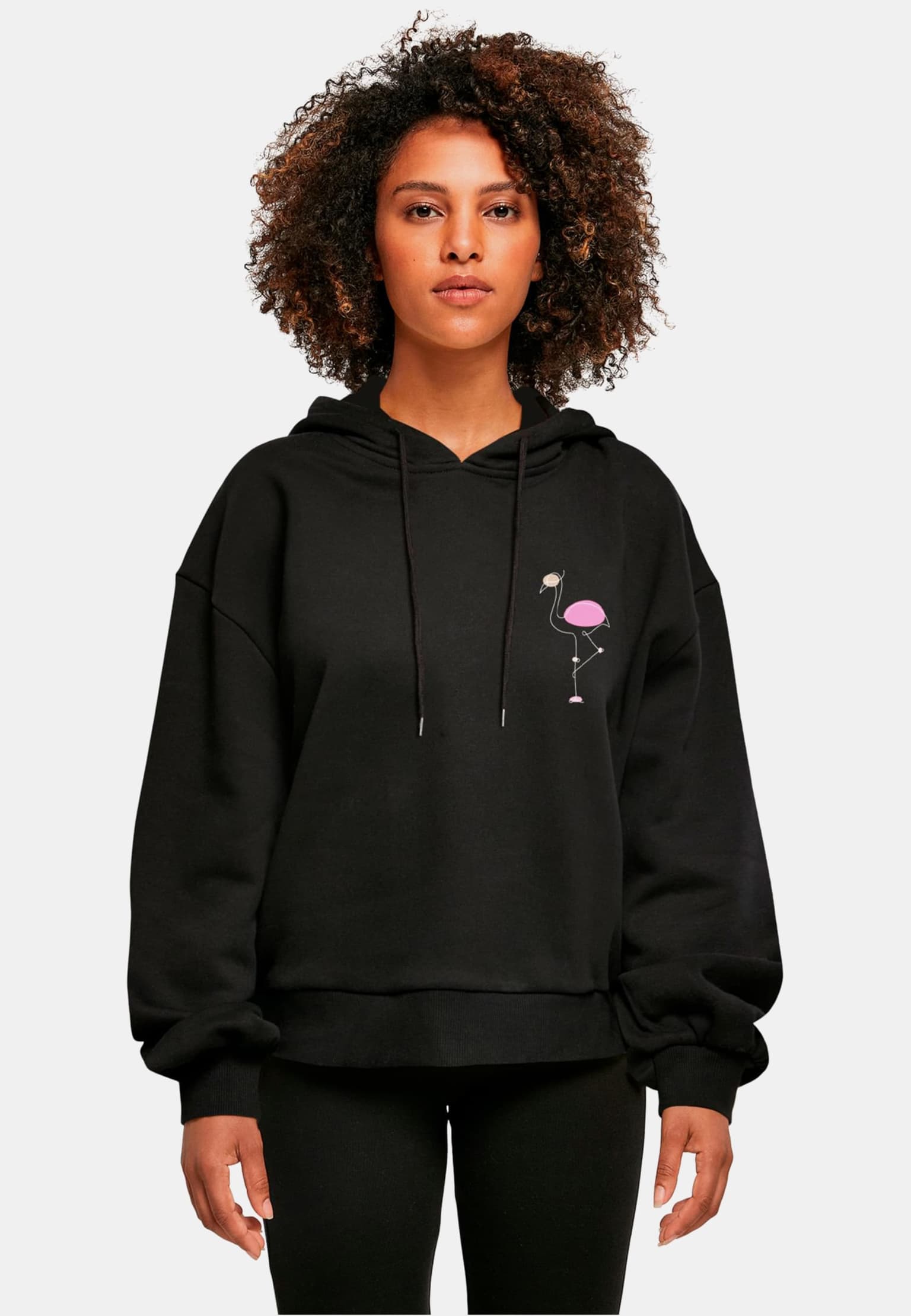 Merchcode Ladies Flamingo Essentials Oversized Hoody