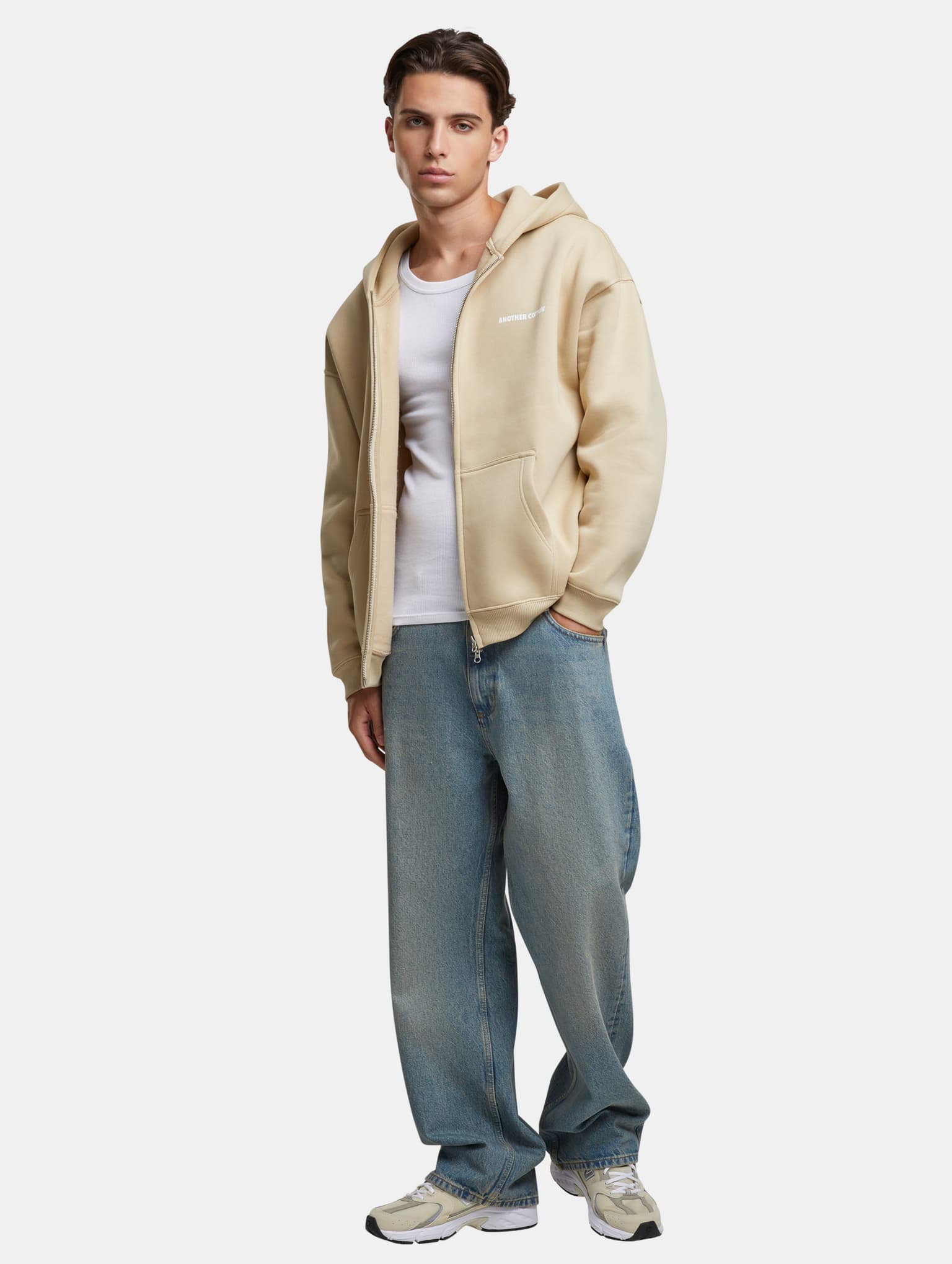 Another Cotton Lab It All Starts With A Dream Oversize Zip Hoodie – Bild 4