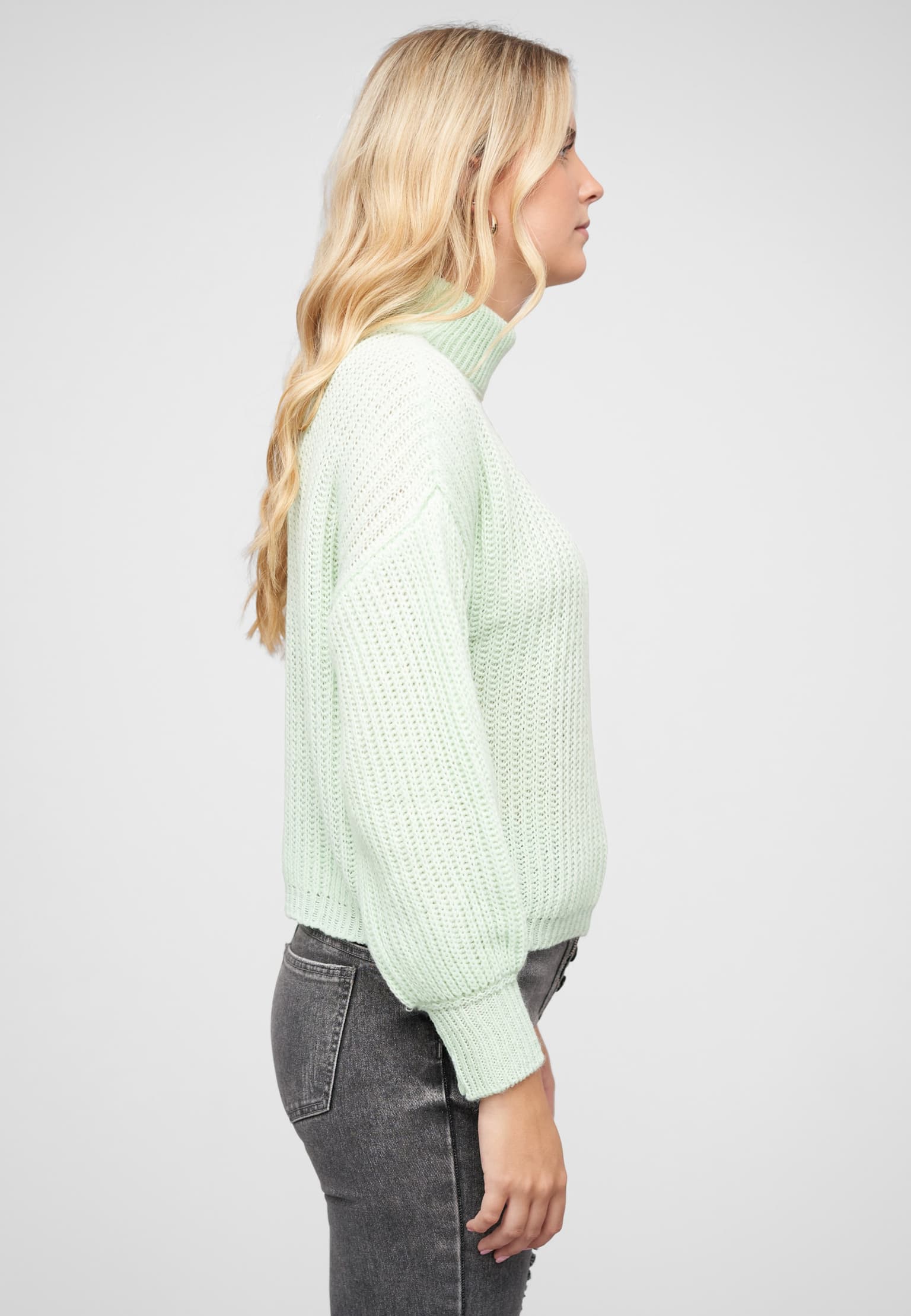 Cloud5ive Pullover mit Stehrollkragen und V-Ausschnitt – Bild 4