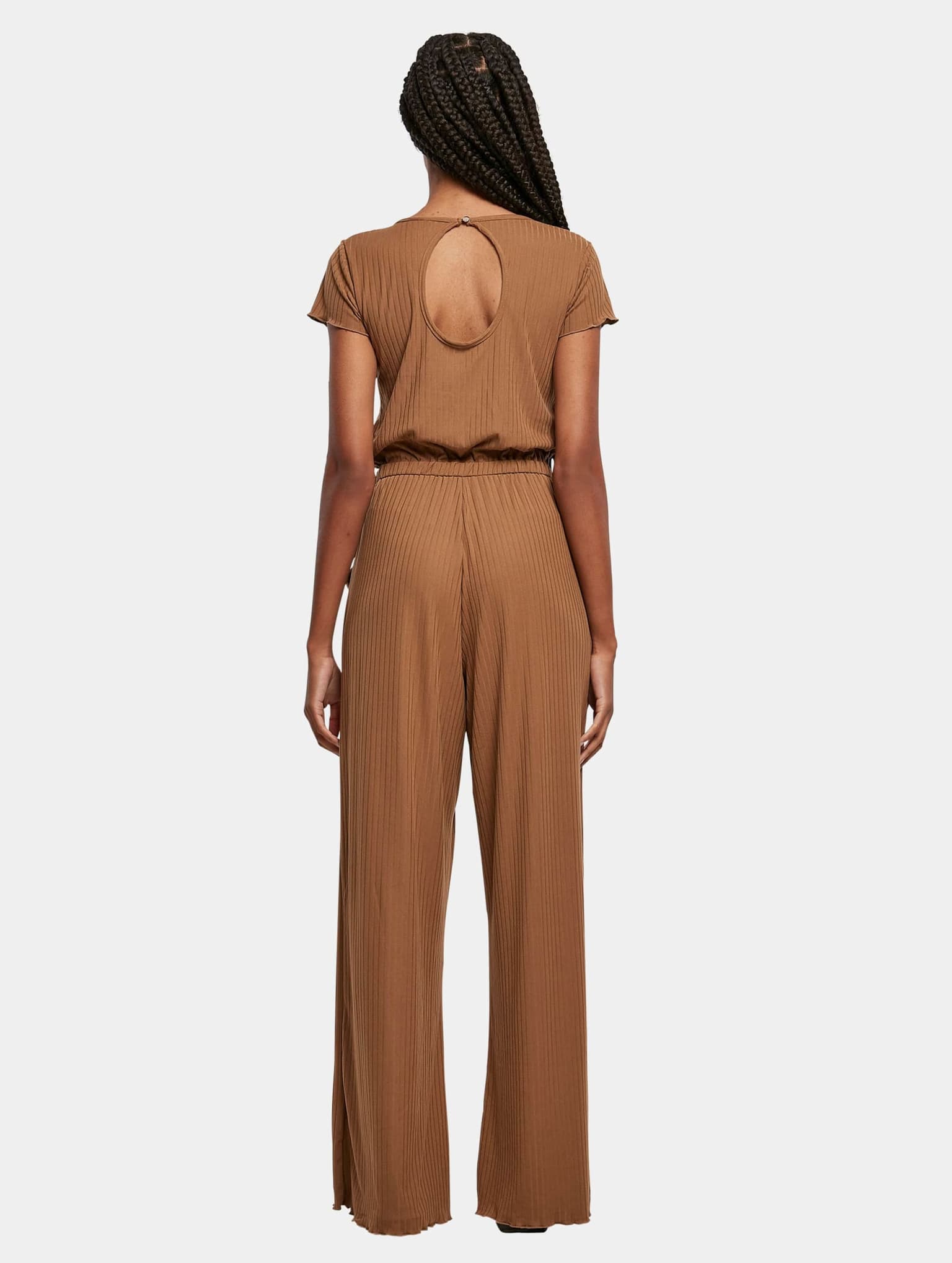 Urban Classics Ladies Rib Wid Leg Jumpsuit – Bild 2