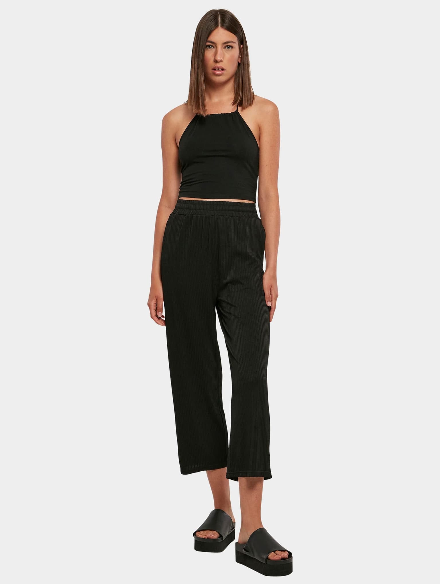 Urban Classics Ladies Straight Leg Rib Interlock Culotte – Bild 4