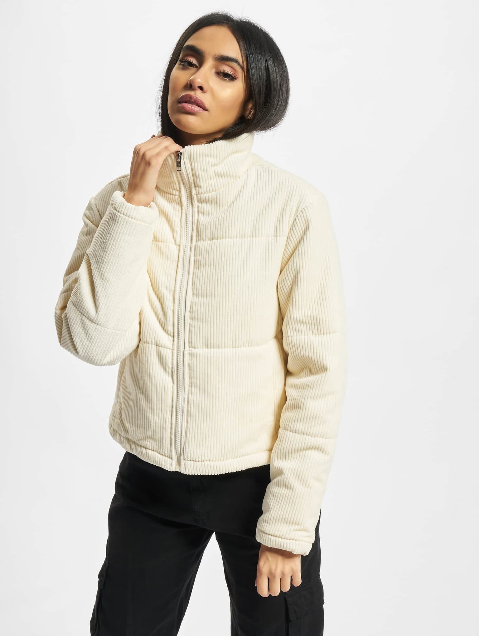 Urban Classics Ladies Corduroy Puffer Jacket – Bild 3