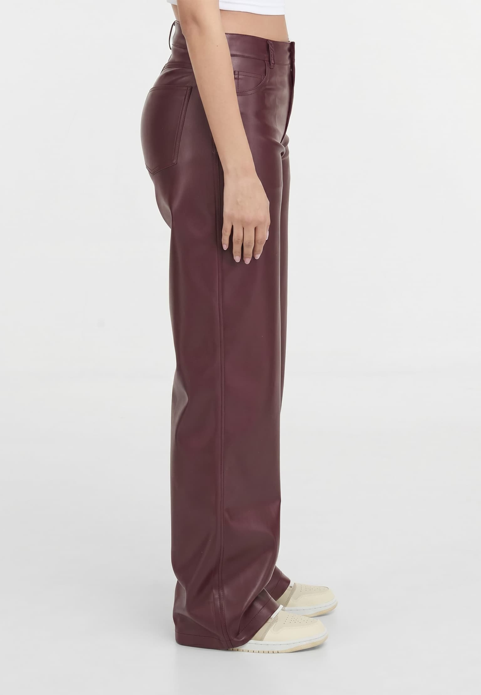 2Y Studios Tiva Loose Fit Leatherette Pants – Bild 4